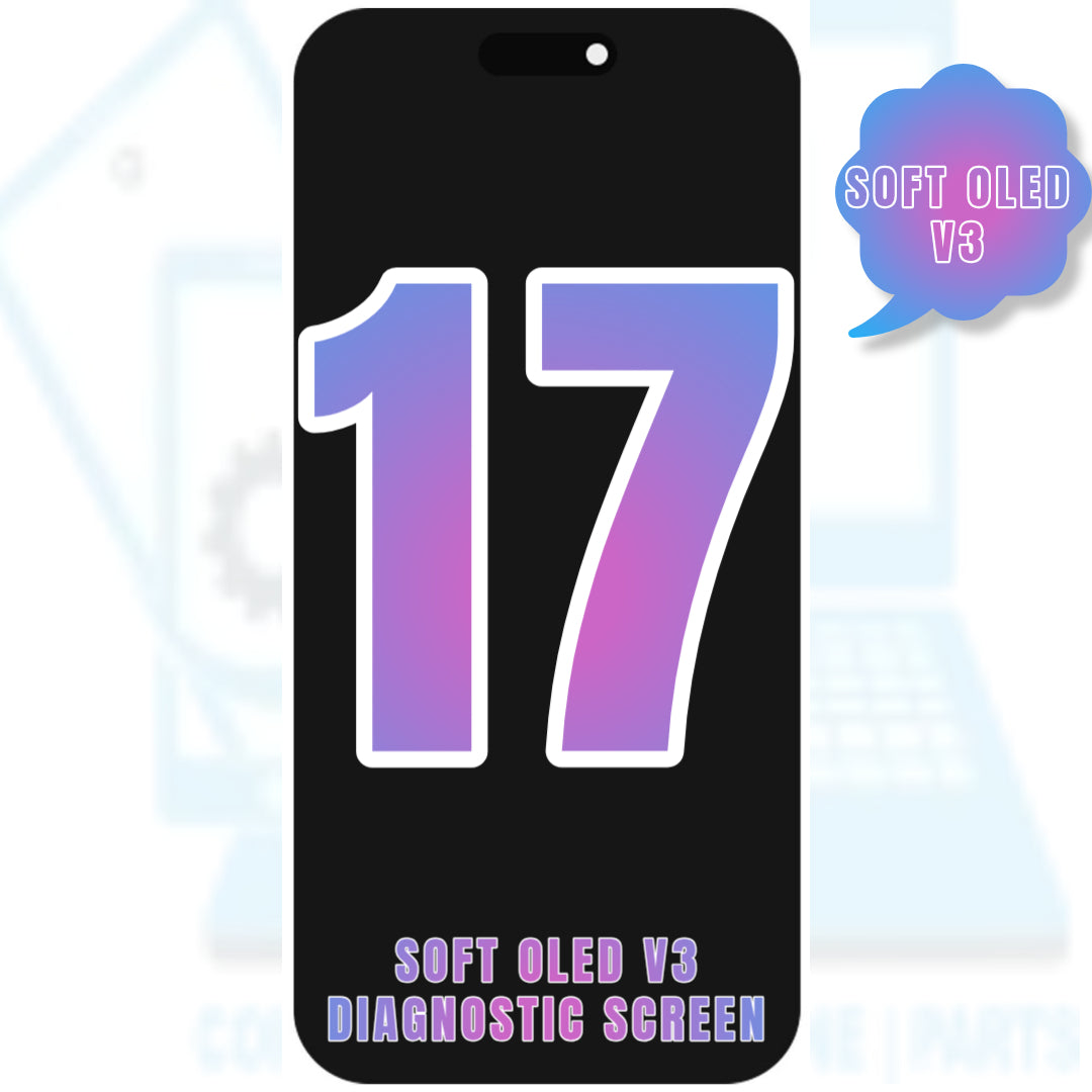For iPhone 17 OLED Screen Replacement / NONE OEM (Support Diagnostic Screen) (Soft Oled V3)