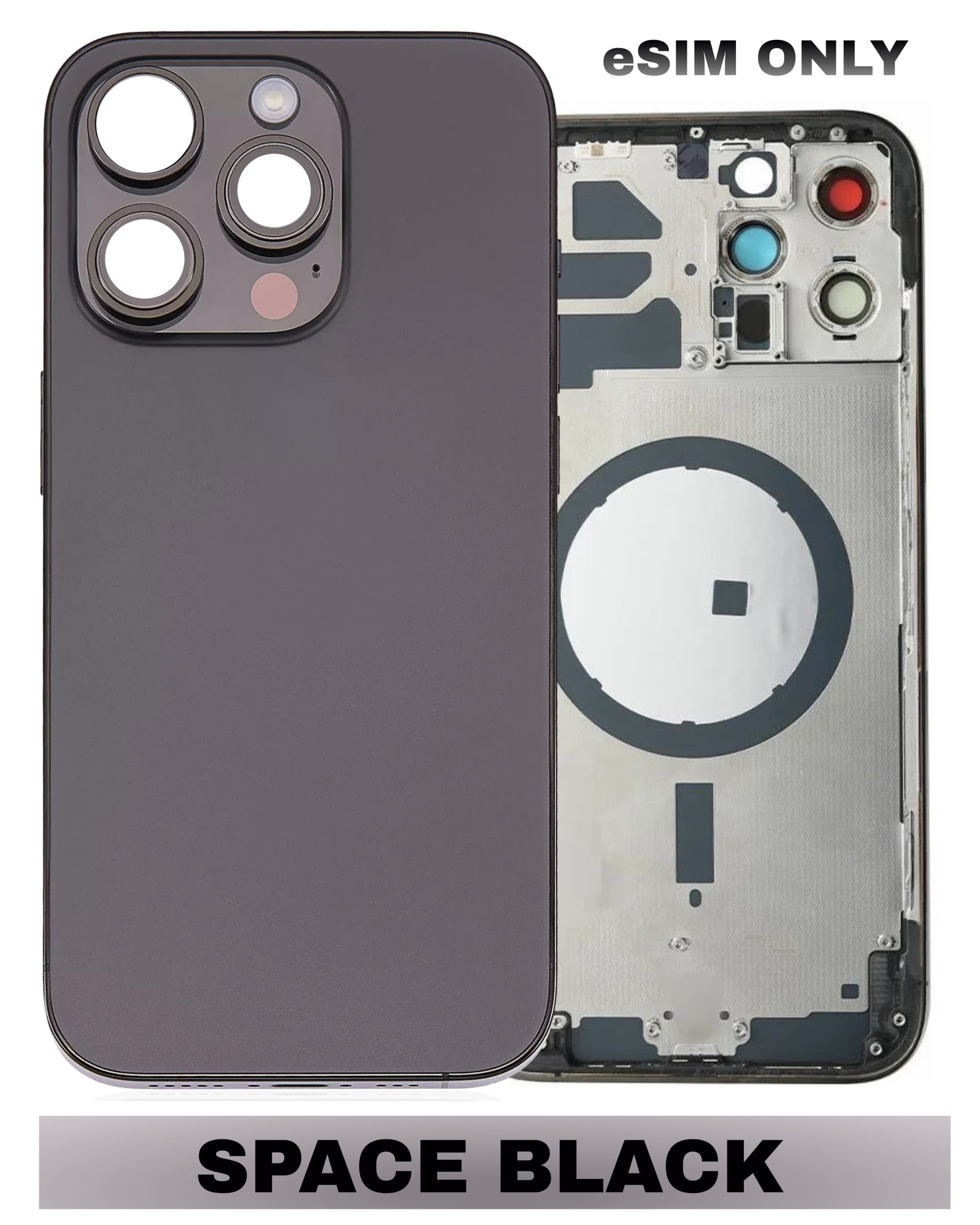 For iPhone 14 Pro Max Back Housing Replacement / US Version (No Small Parts) (All Color)