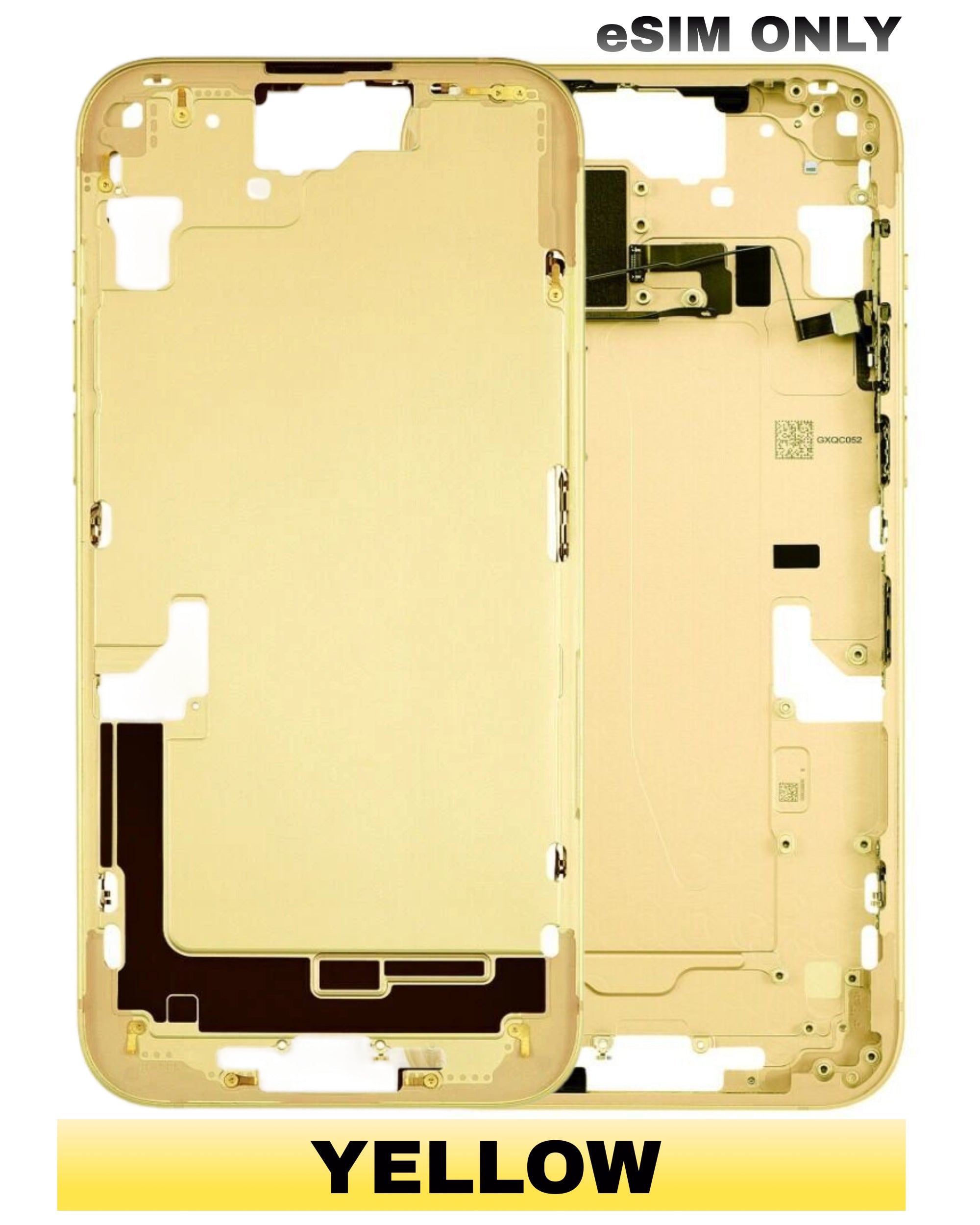 For iPhone 15 Plus Mid-Frame Housing Replacement / US Version (No Small Parts) (All Color)