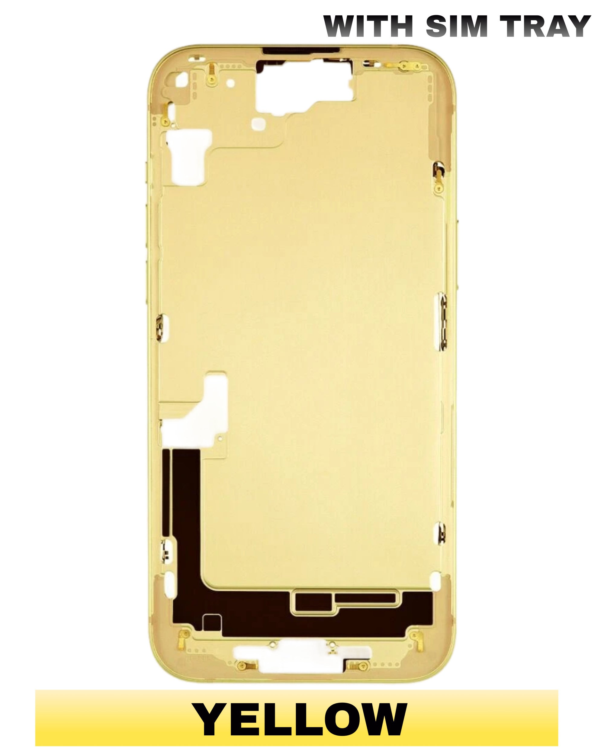 For iPhone 15 Mid-Frame Housing Replacement / International Version (No Small Parts) (All Color)