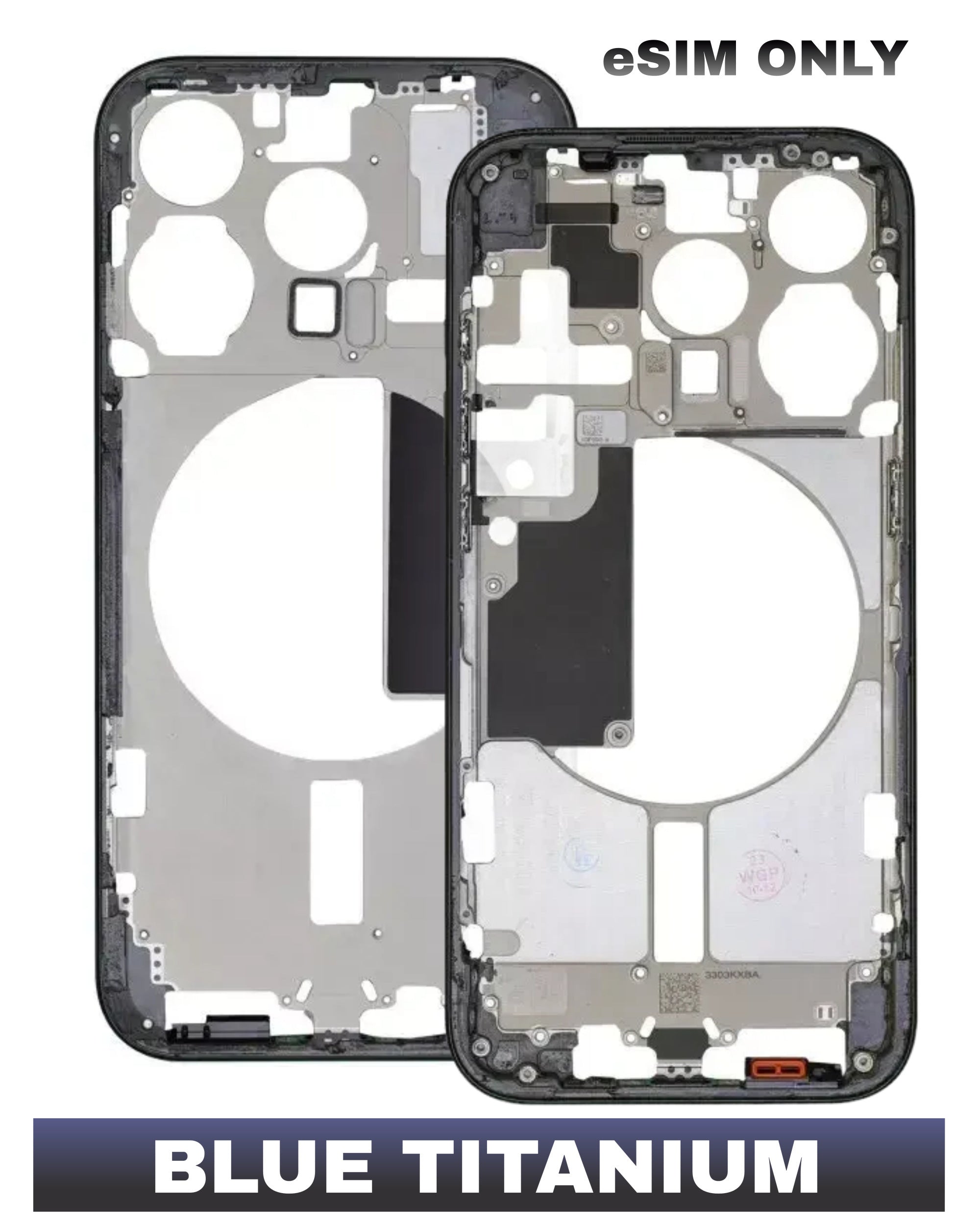 For iPhone 15 Pro Max Mid-Frame Housing Replacement / US Version (No Small Parts) (All Color)