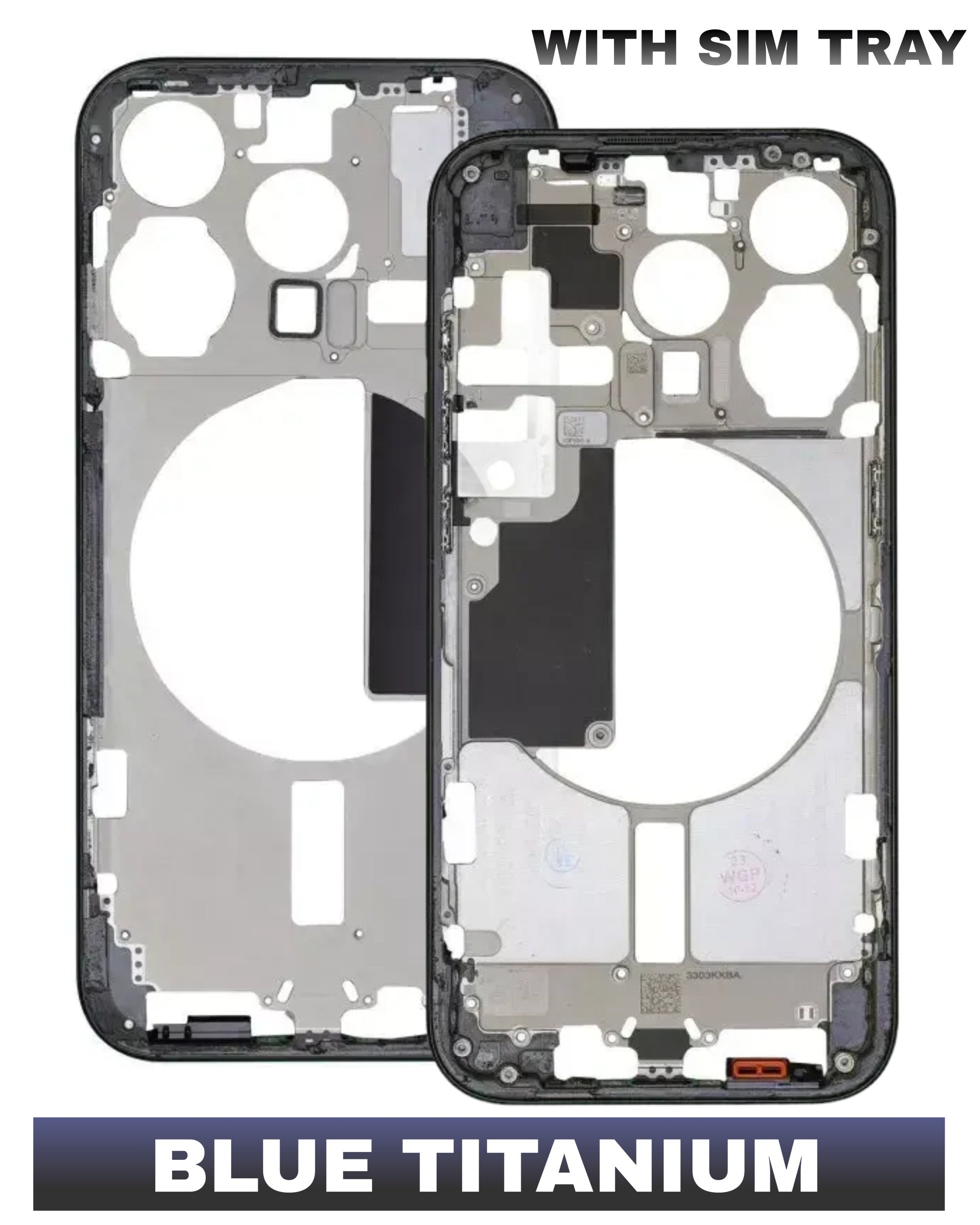 For iPhone 15 Pro Max Mid-Frame Housing Replacement / International Version (No Small Parts) (All Color)