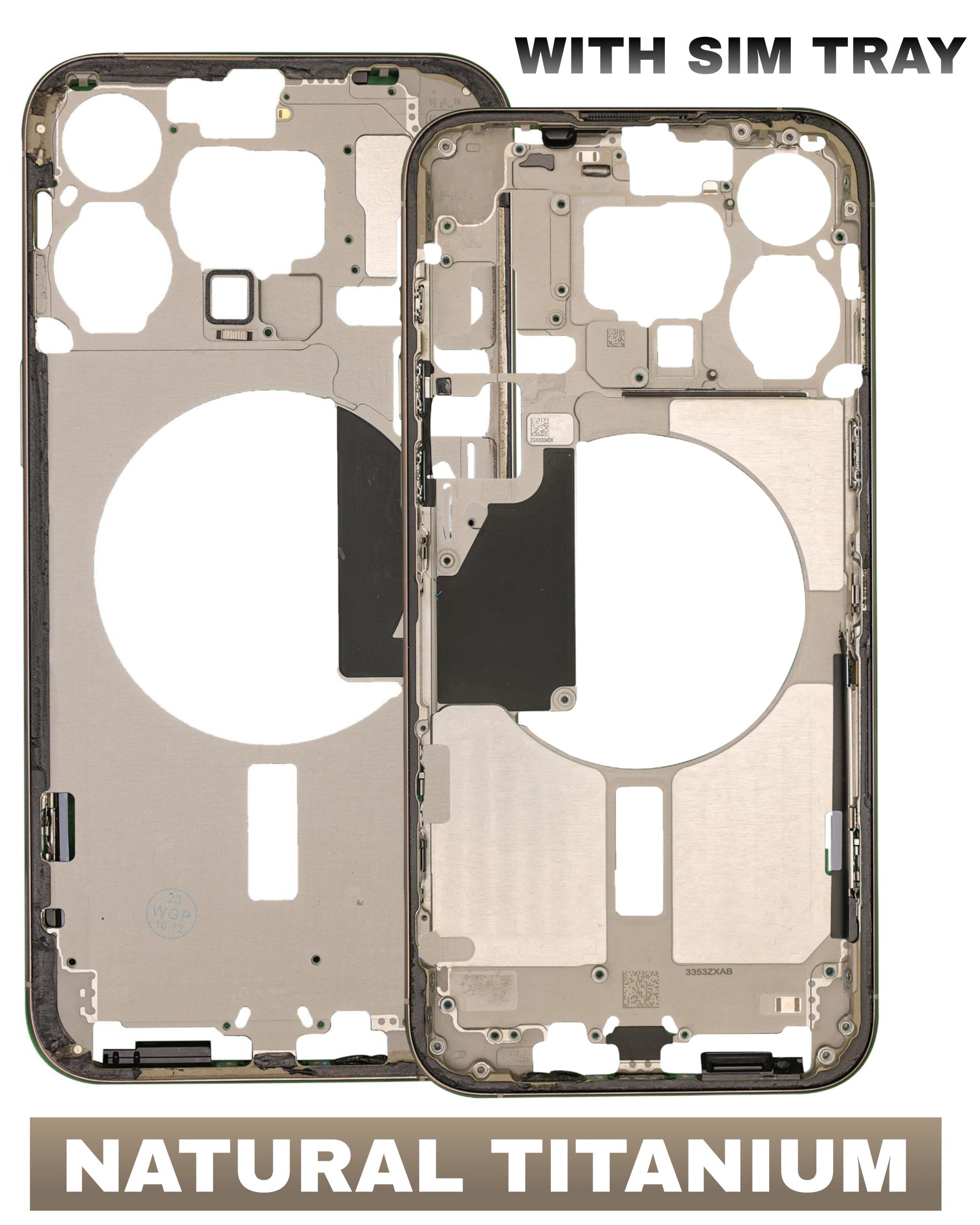 For iPhone 15 Pro Max Mid-Frame Housing Replacement / International Version (No Small Parts) (All Color)