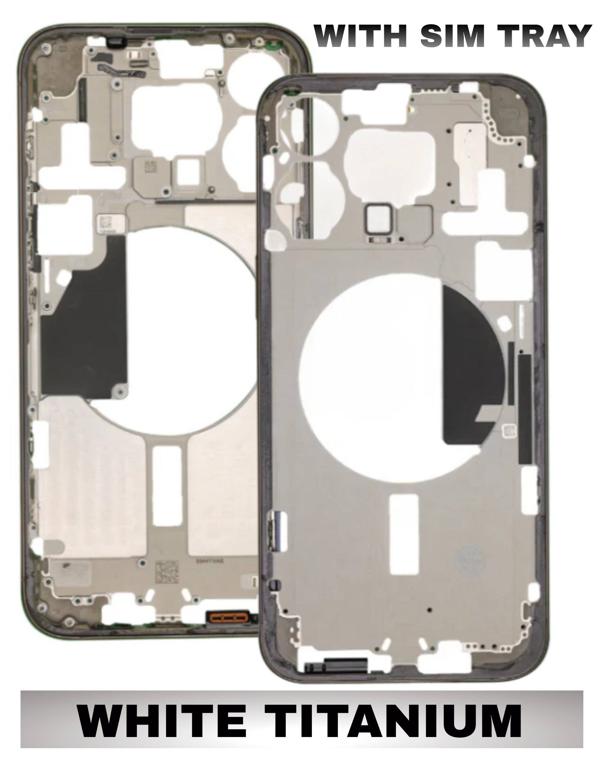 For iPhone 15 Pro Max Mid-Frame Housing Replacement / International Version (No Small Parts) (All Color)