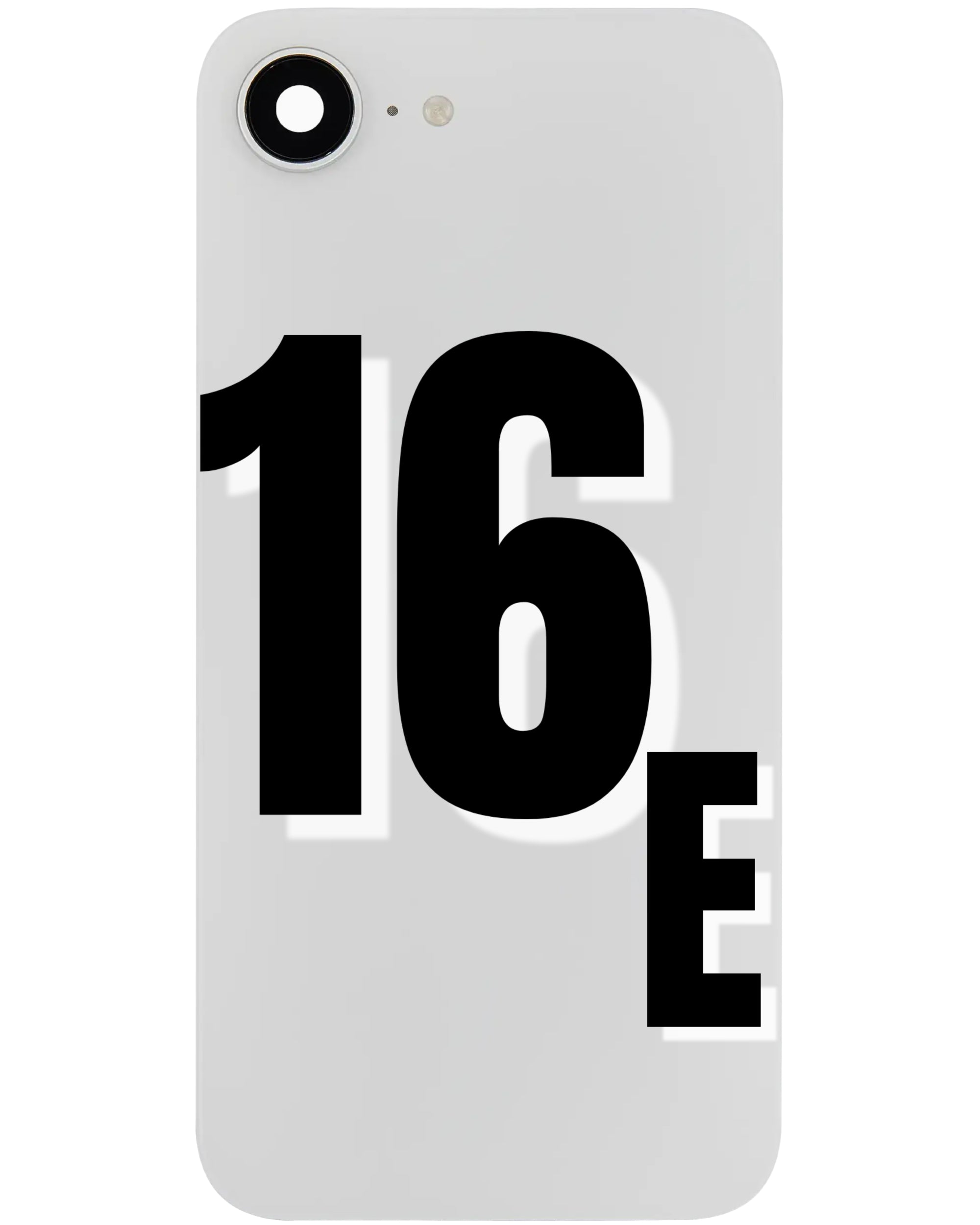 For iPhone 16e Back Glass Replacement with Pre-Installed MagSafe Magnet Steel Plate (All Colors)