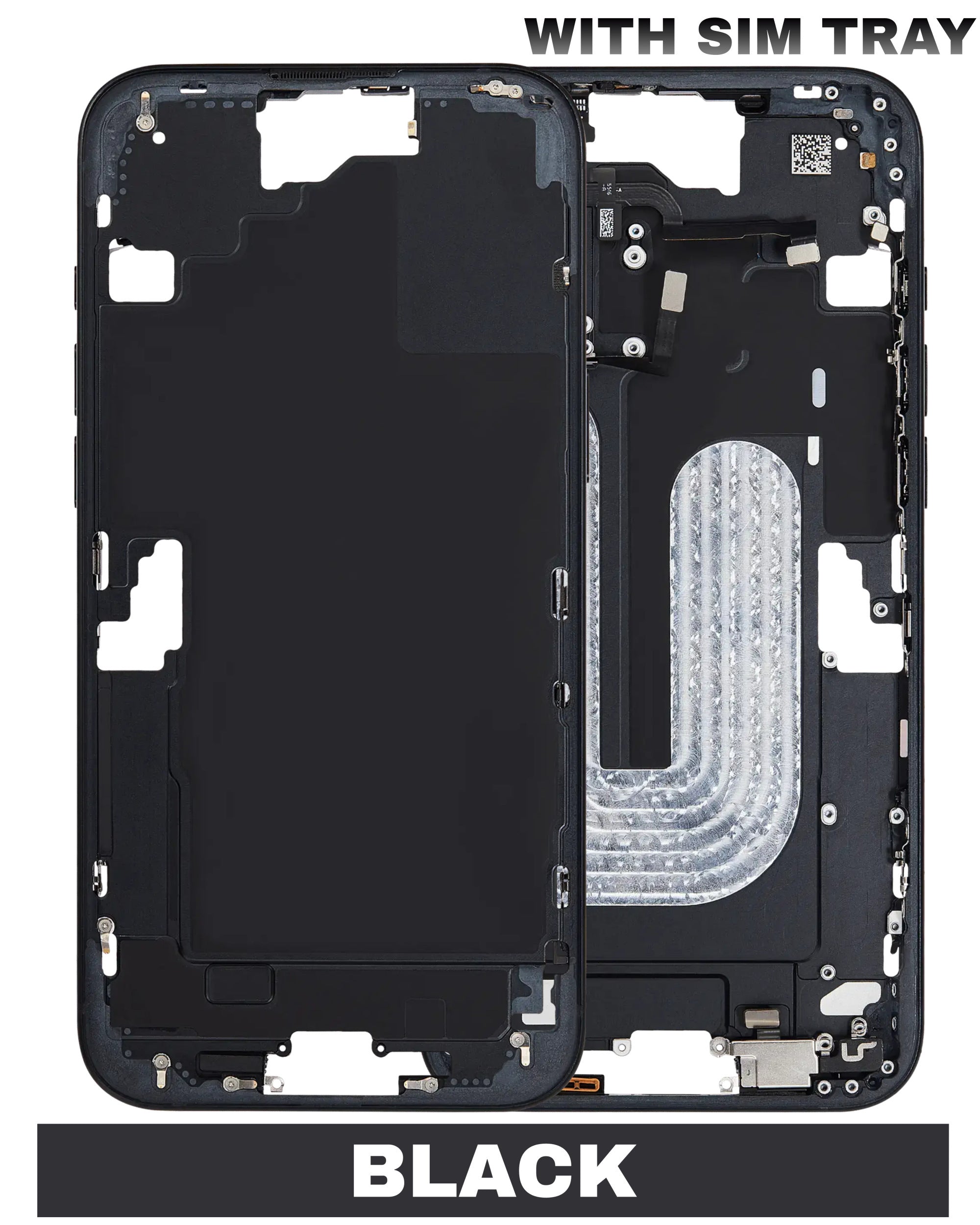 For iPhone 16 Plus Mid-Frame Housing Replacement / International Version (No Small Parts) (All Color)