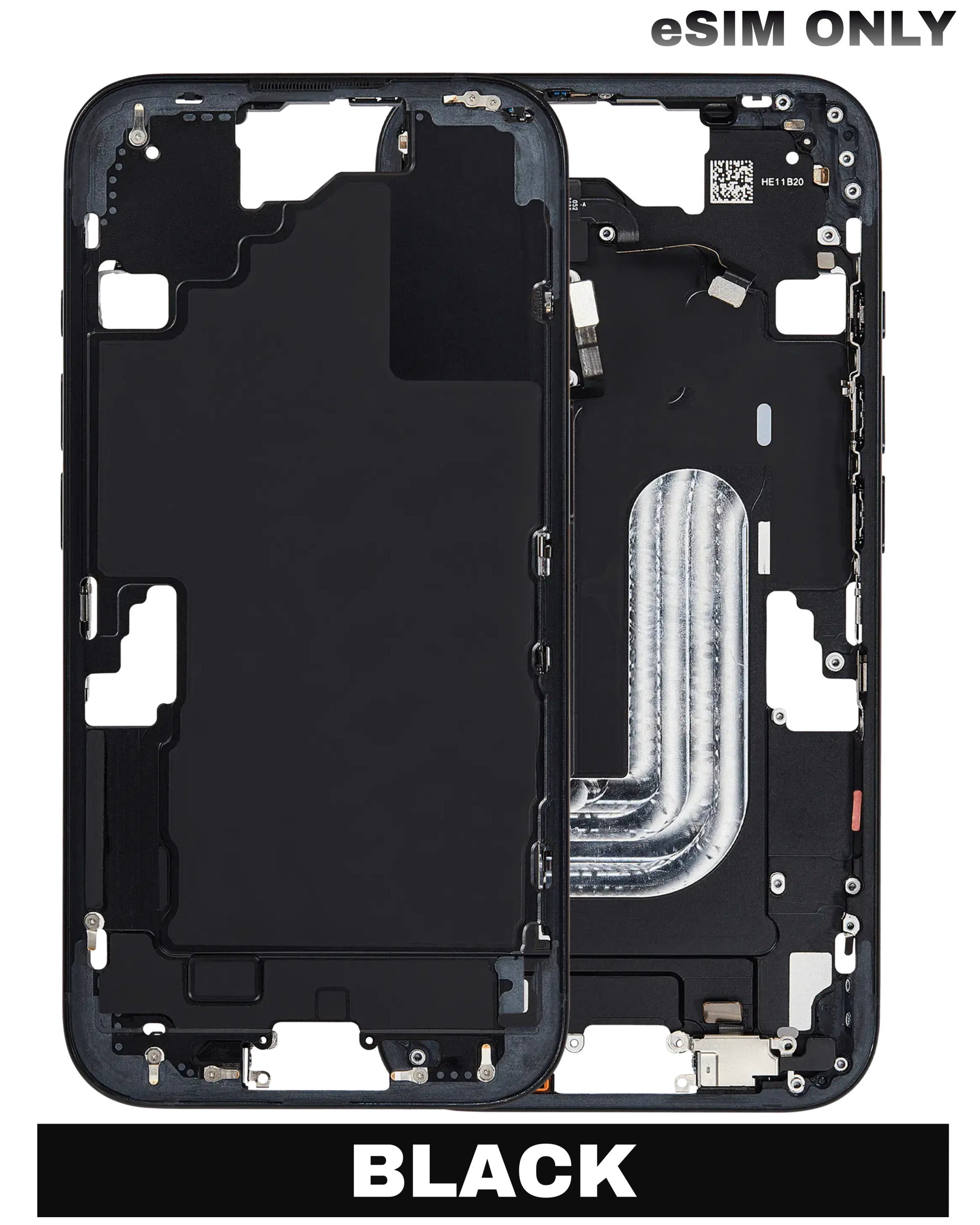 For iPhone 16 Mid-Frame Housing Replacement / US Version (No Small Parts) (All Color)