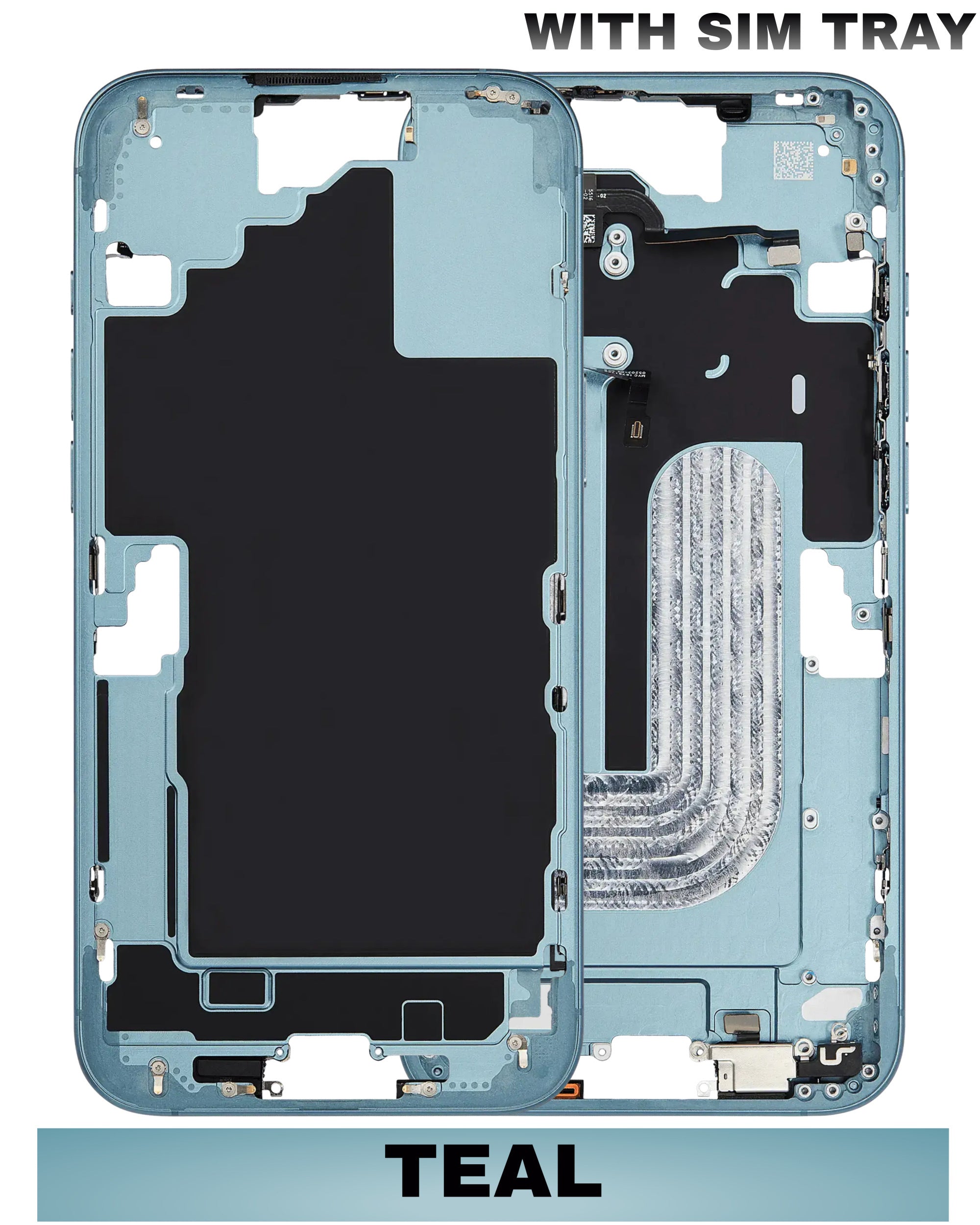 For iPhone 16 Plus Mid-Frame Housing Replacement / International Version (No Small Parts) (All Color)