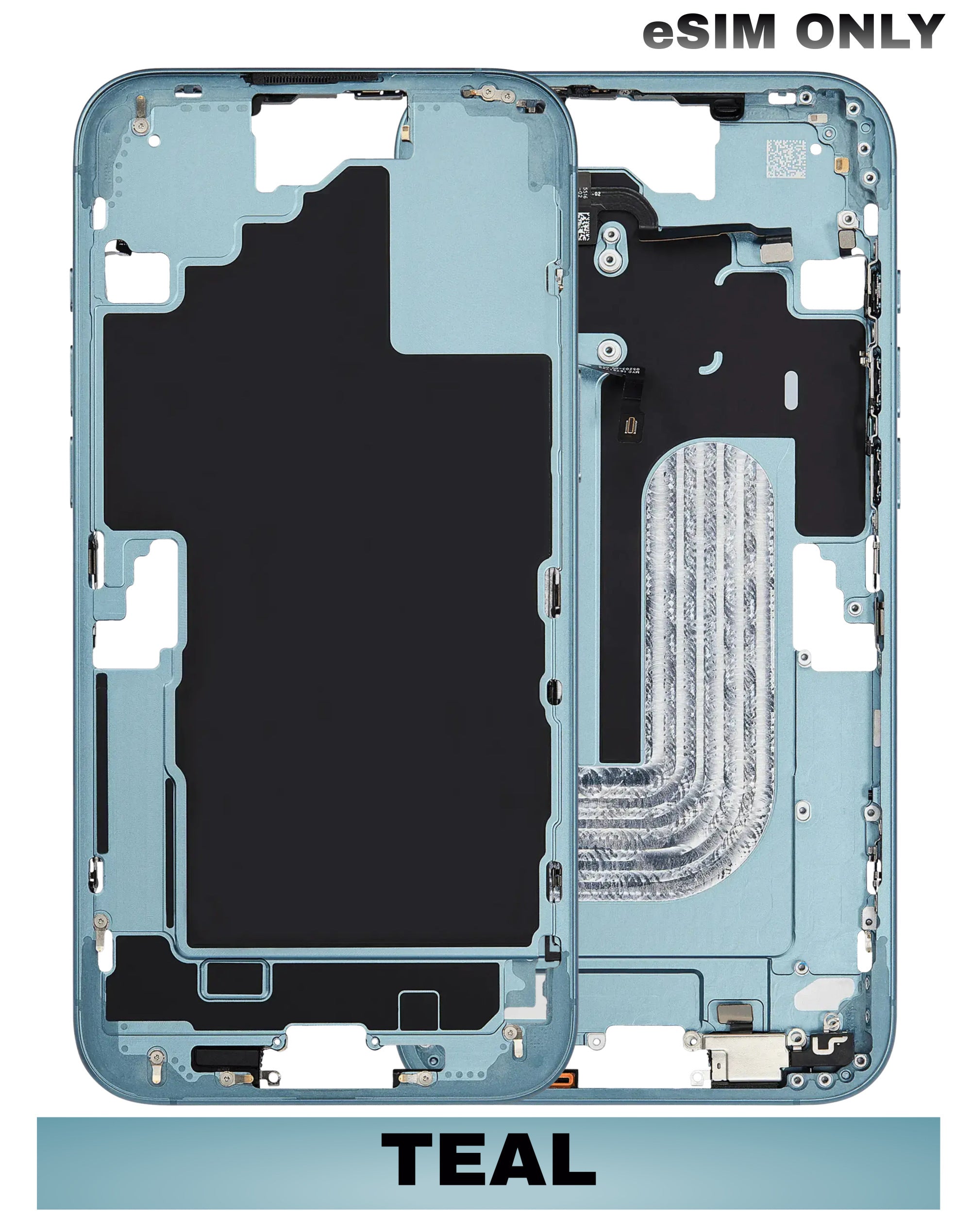 For iPhone 16 Plus Mid-Frame Housing Replacement / US Version (No Small Parts) (All Color)