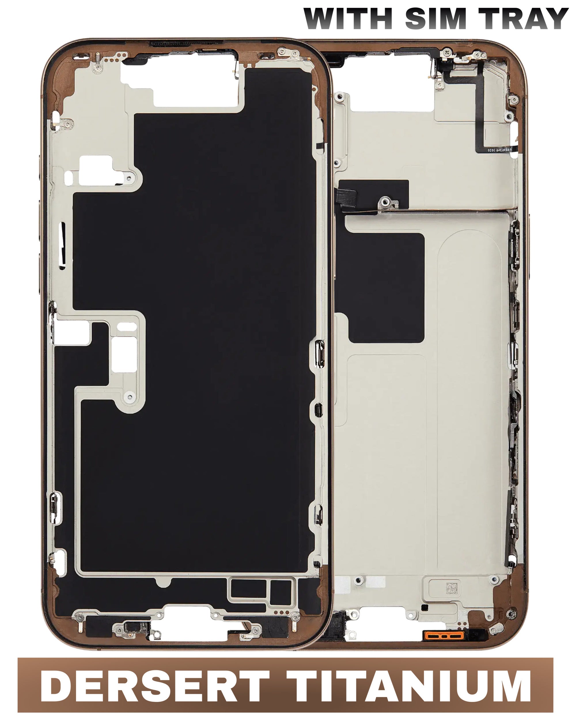 For iPhone 16 Pro Max Mid-Frame Housing Replacement / International Version (No Small Parts) (All Color)