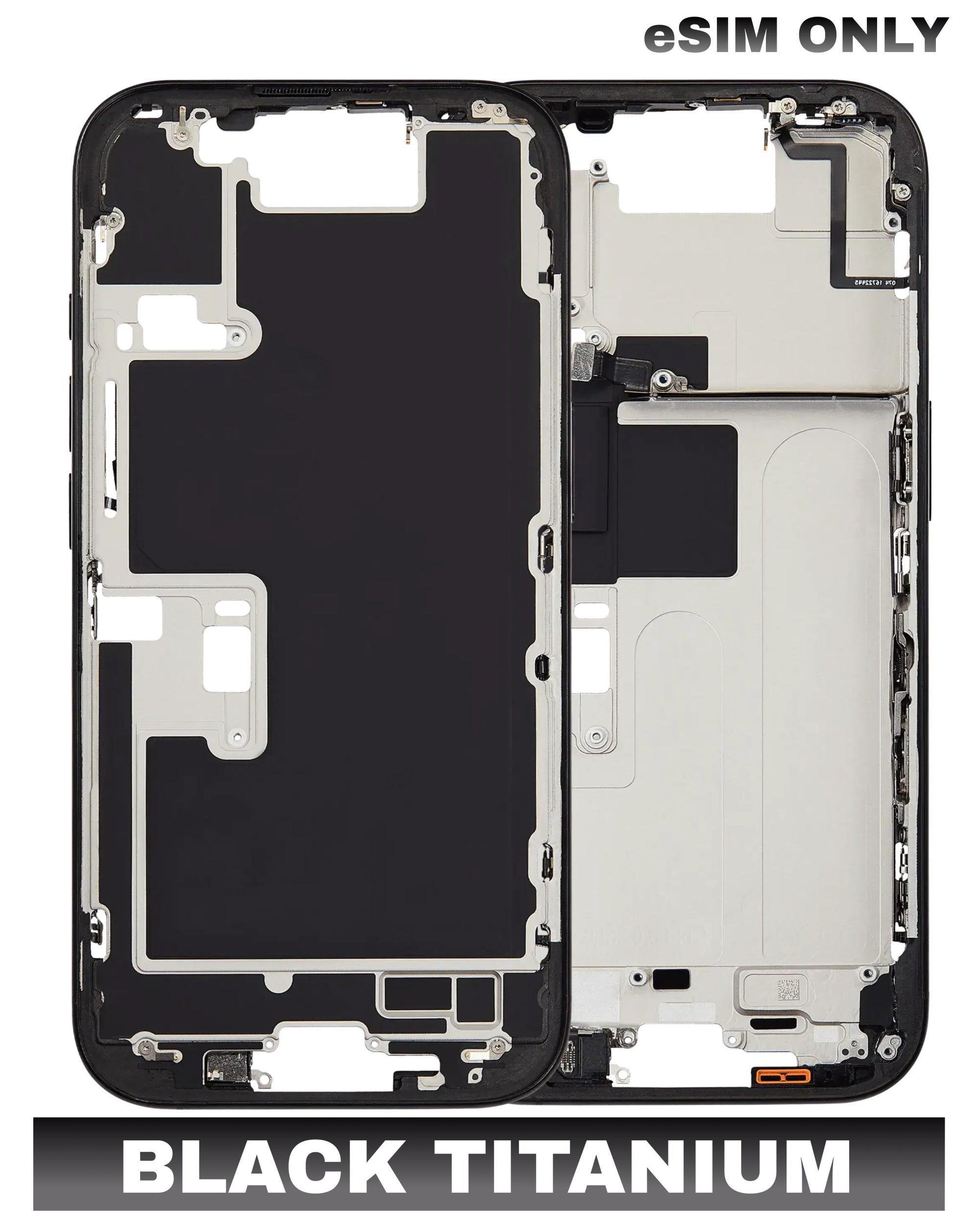 For iPhone 16 Pro Mid-Frame Housing Replacement / US Version (No Small Parts) (All Color)