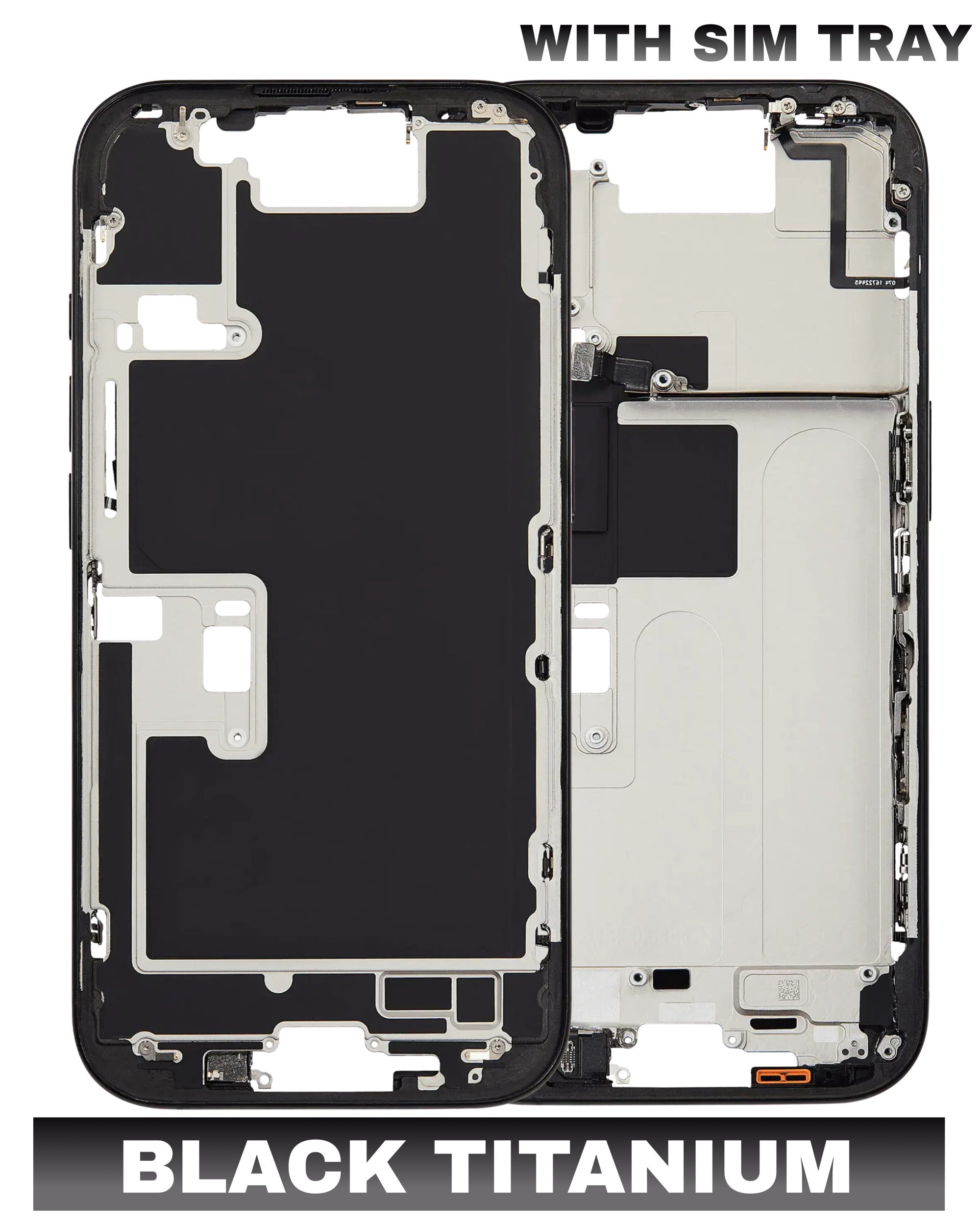 For iPhone 16 Pro Mid-Frame Housing Replacement / International Version (No Small Parts) (All Color)