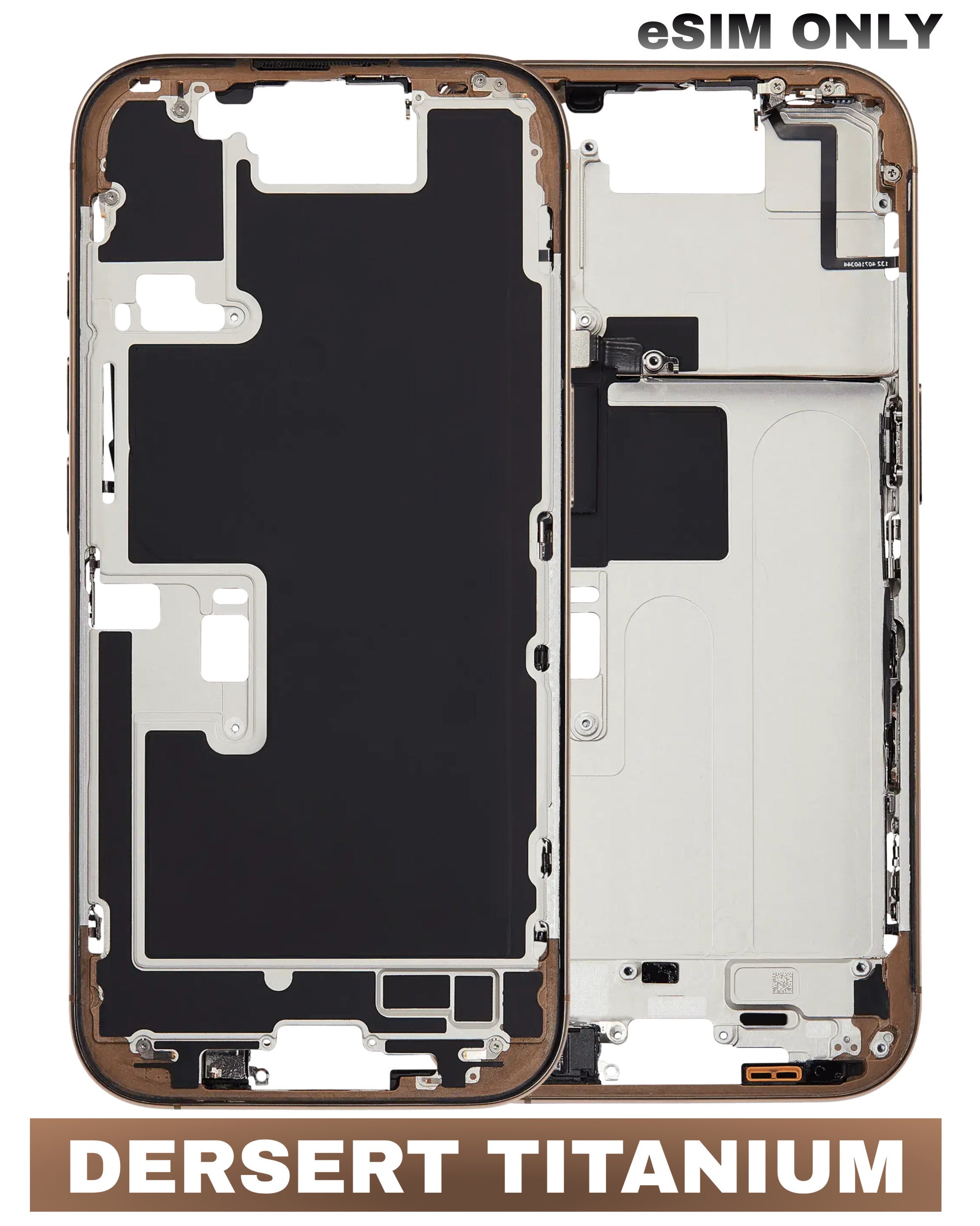 For iPhone 16 Pro Mid-Frame Housing Replacement / US Version (No Small Parts) (All Color)