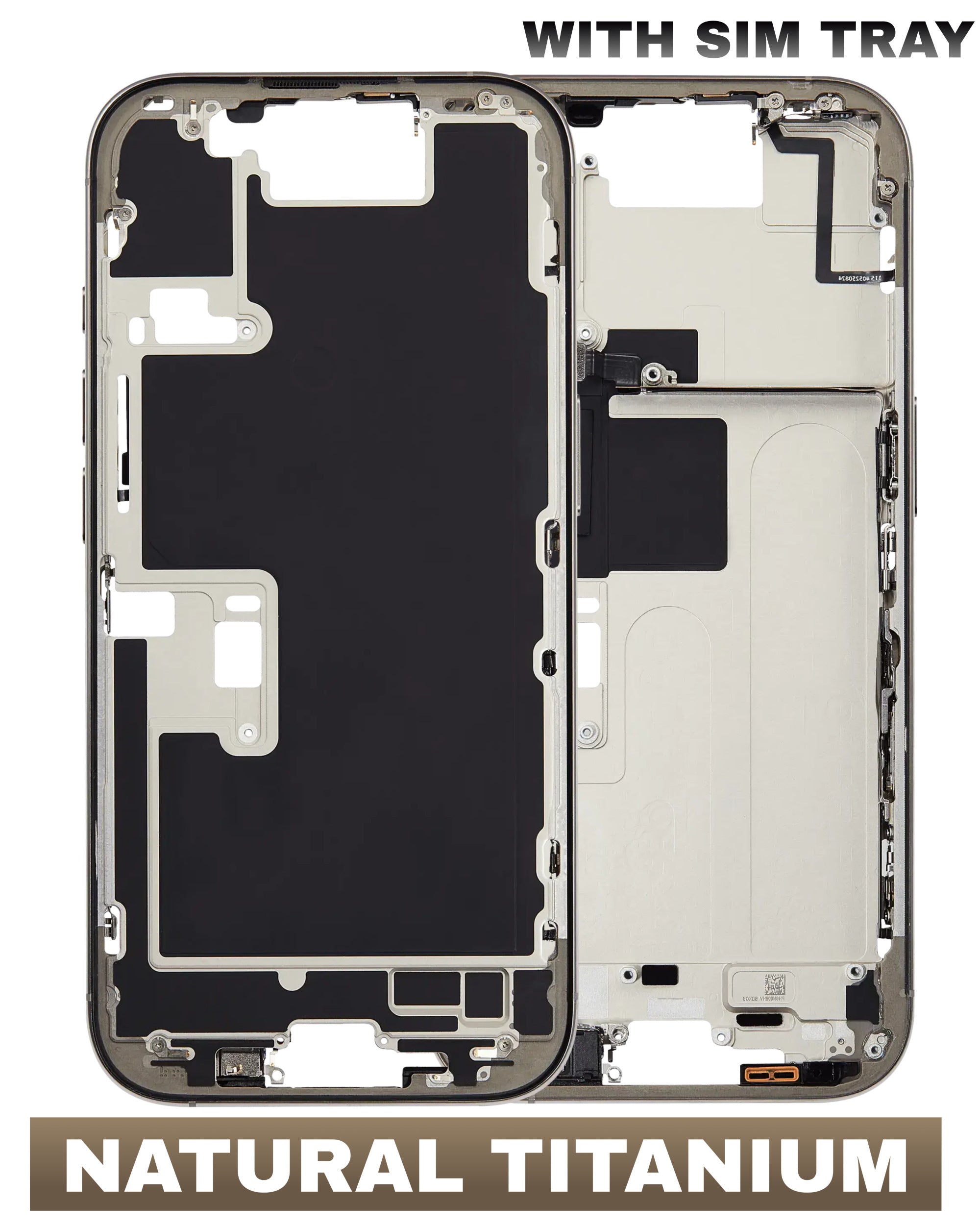 For iPhone 16 Pro Mid-Frame Housing Replacement / International Version (No Small Parts) (All Color)