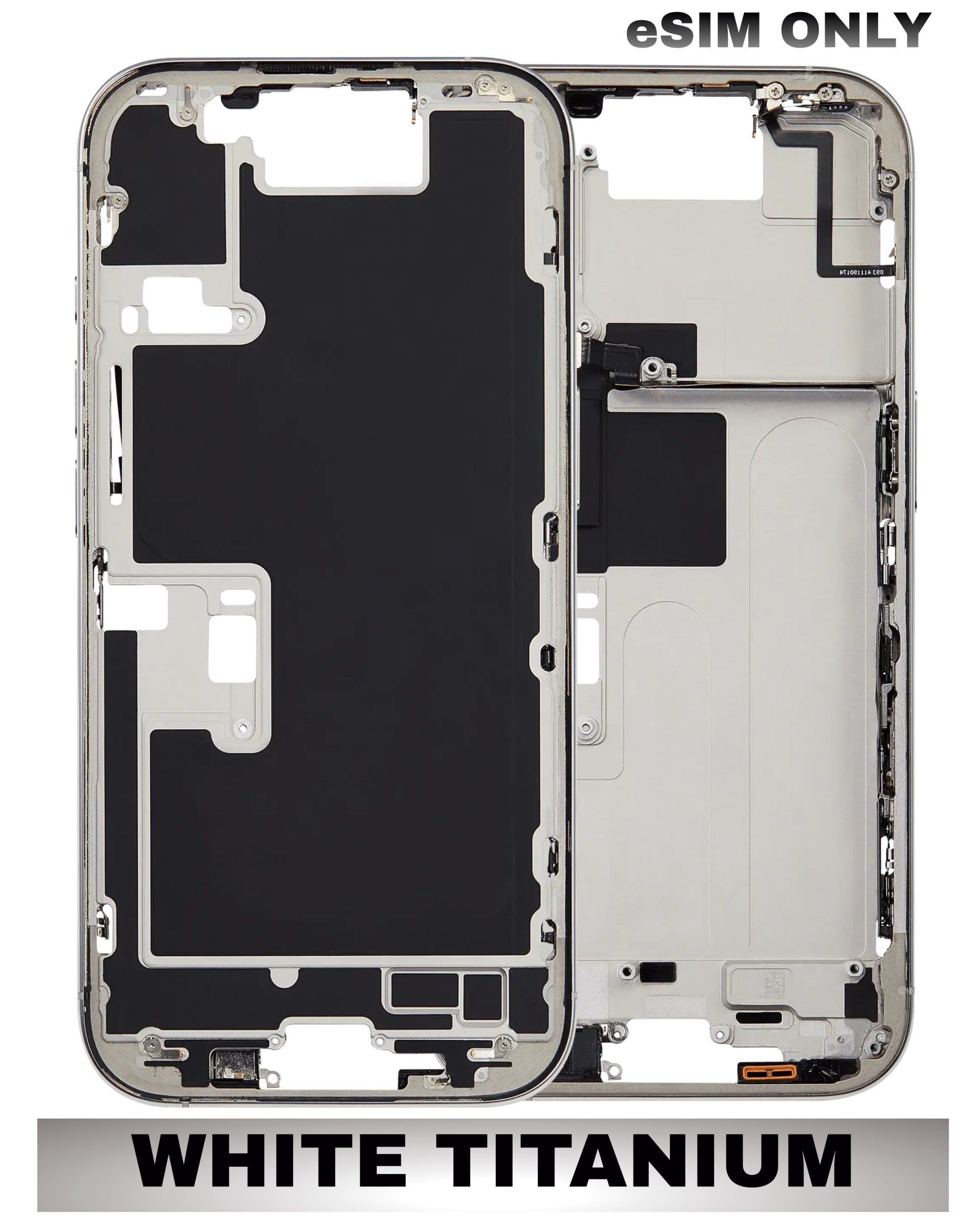 For iPhone 16 Pro Mid-Frame Housing Replacement / US Version (No Small Parts) (All Color)