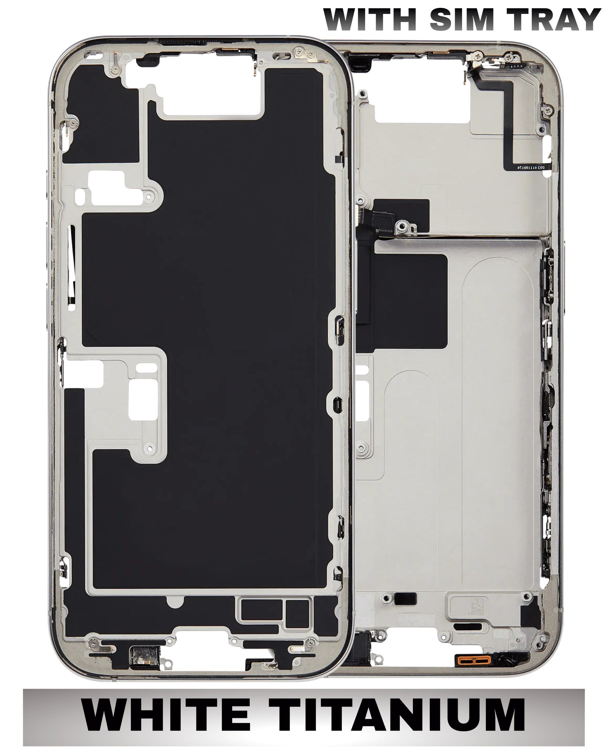 For iPhone 16 Pro Mid-Frame Housing Replacement / International Version (No Small Parts) (All Color)