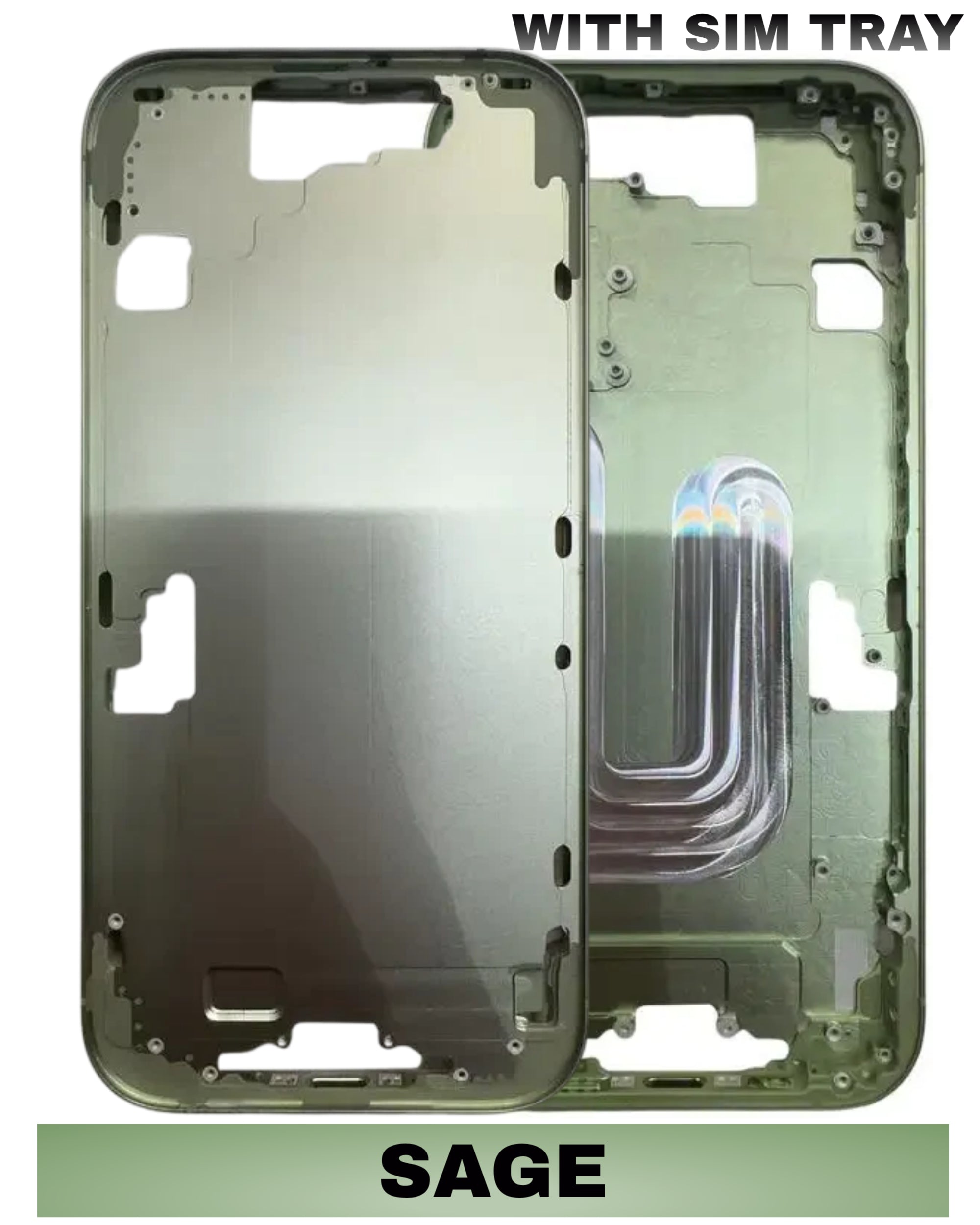 For iPhone 17 Mid-Frame Housing Replacement / International Version (No Small Parts) (All Color)