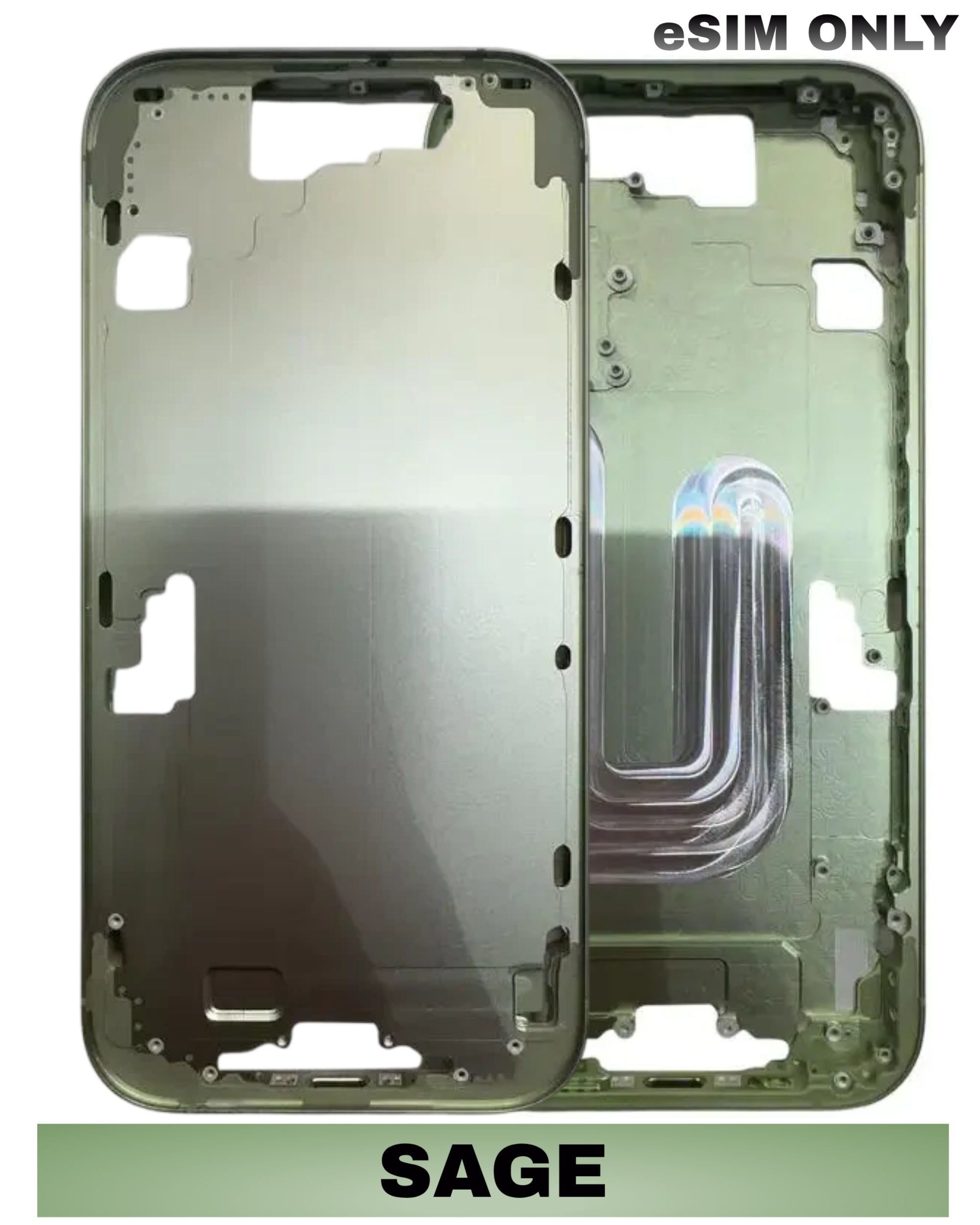 For iPhone 17 Mid-Frame Housing Replacement / US Version (No Small Parts) (All Color)