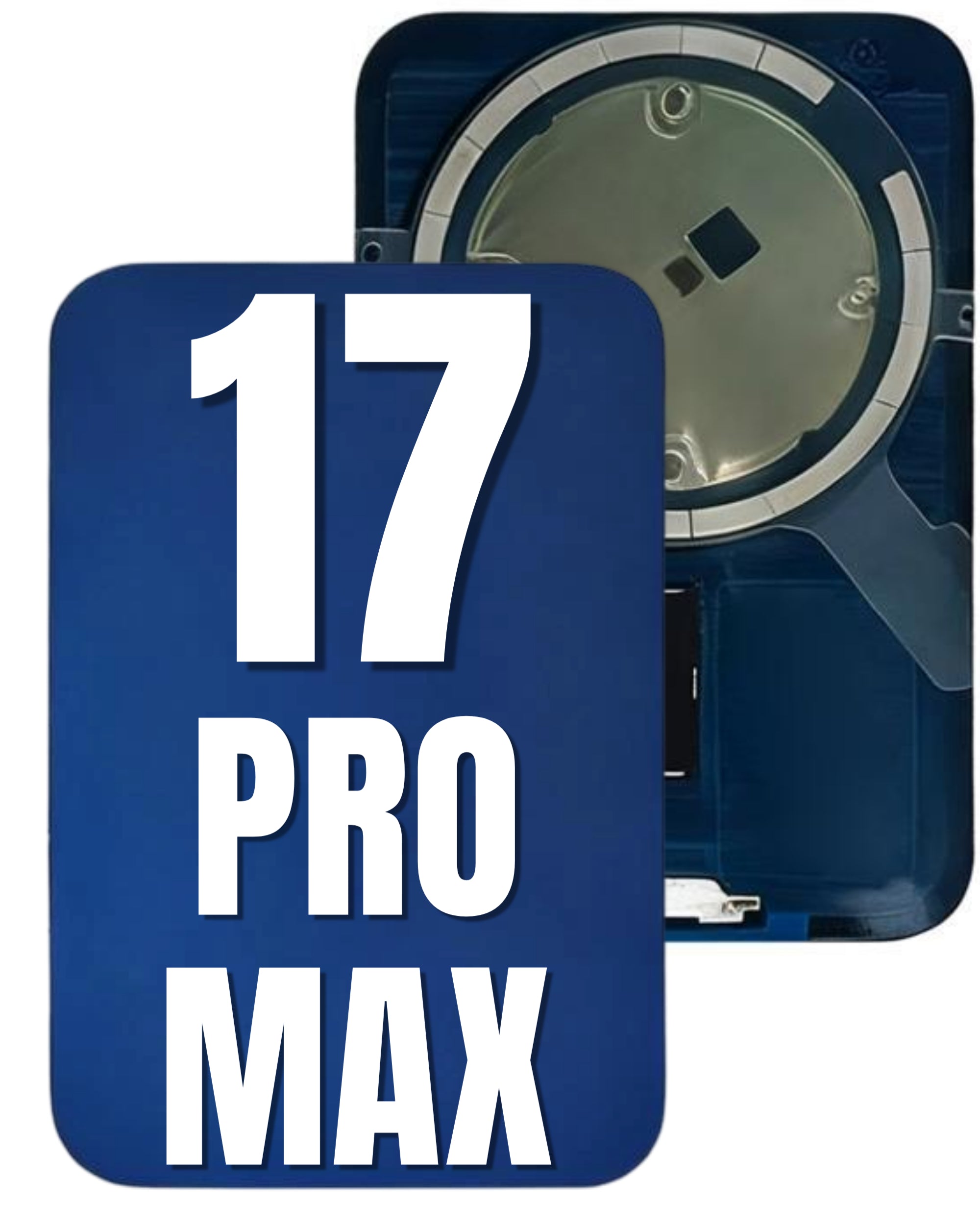 For iPhone 17 Pro Max Back Glass Replacement with Pre-Installed MagSafe Magnet Steel Plate (All Colors)