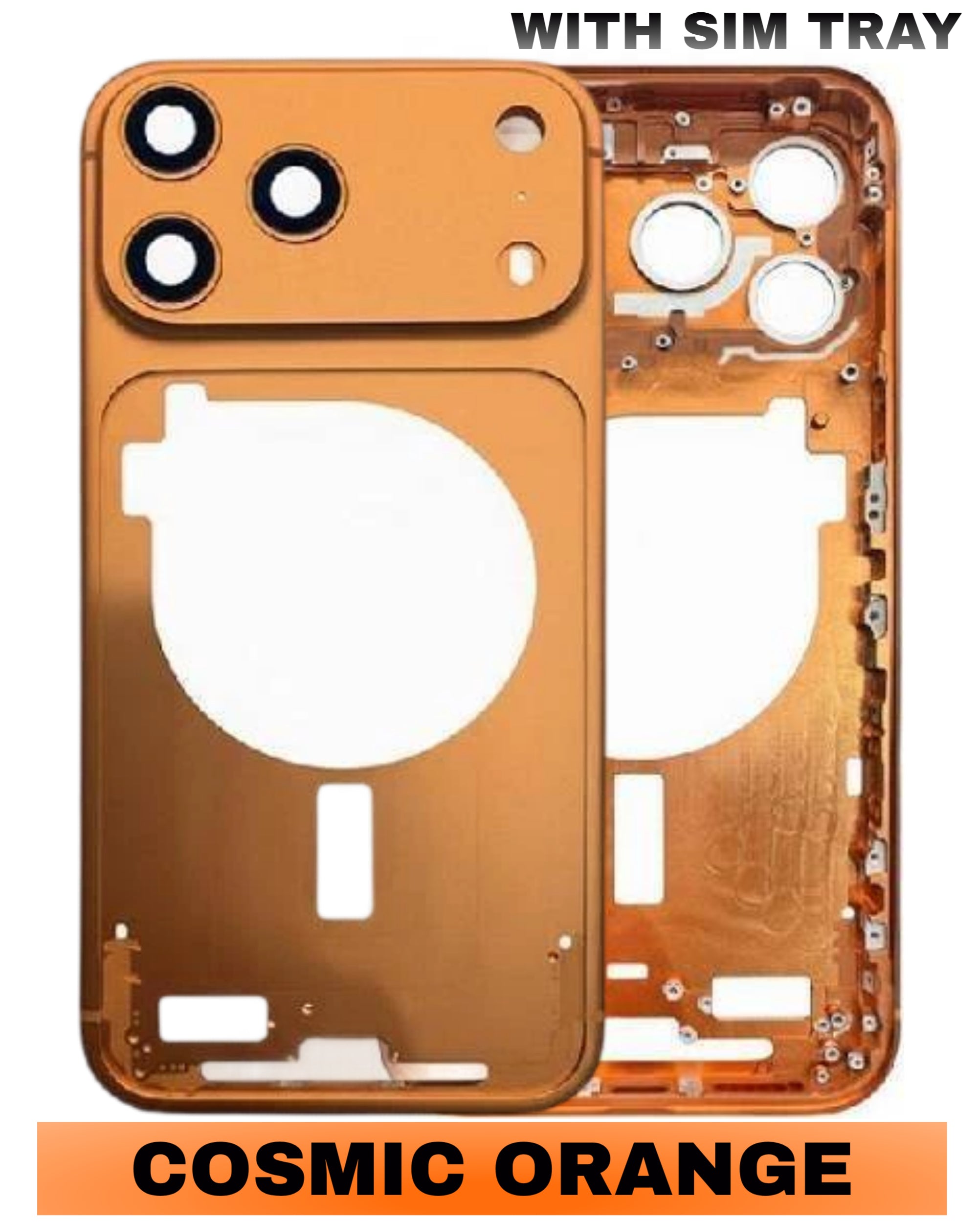 For iPhone 17 Pro Mid-Frame Housing Replacement / International Version (No Small Parts) (All Color)