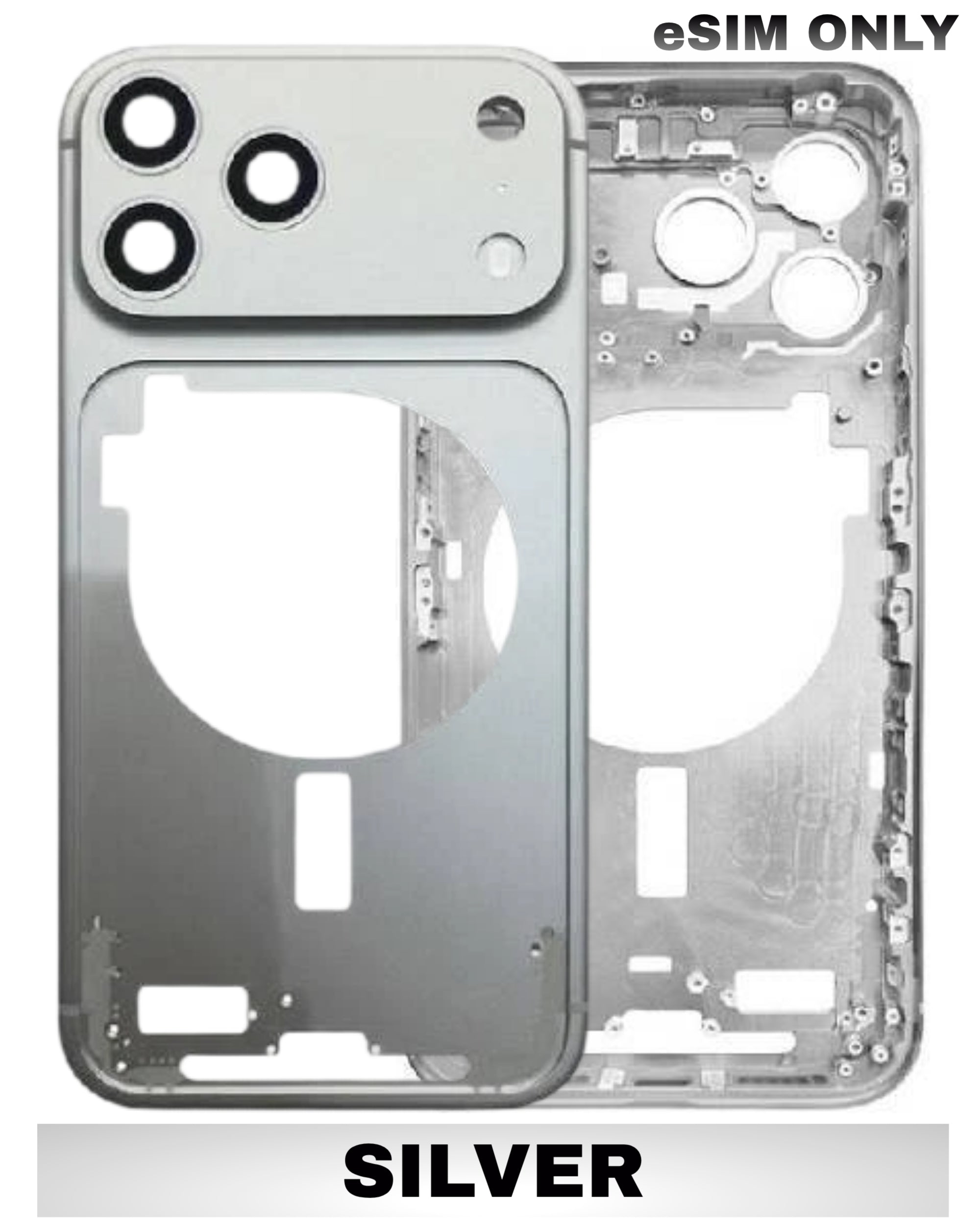 For iPhone 17 Pro Max Mid-Frame Housing Replacement / US Version (No Small Parts) (All Color)
