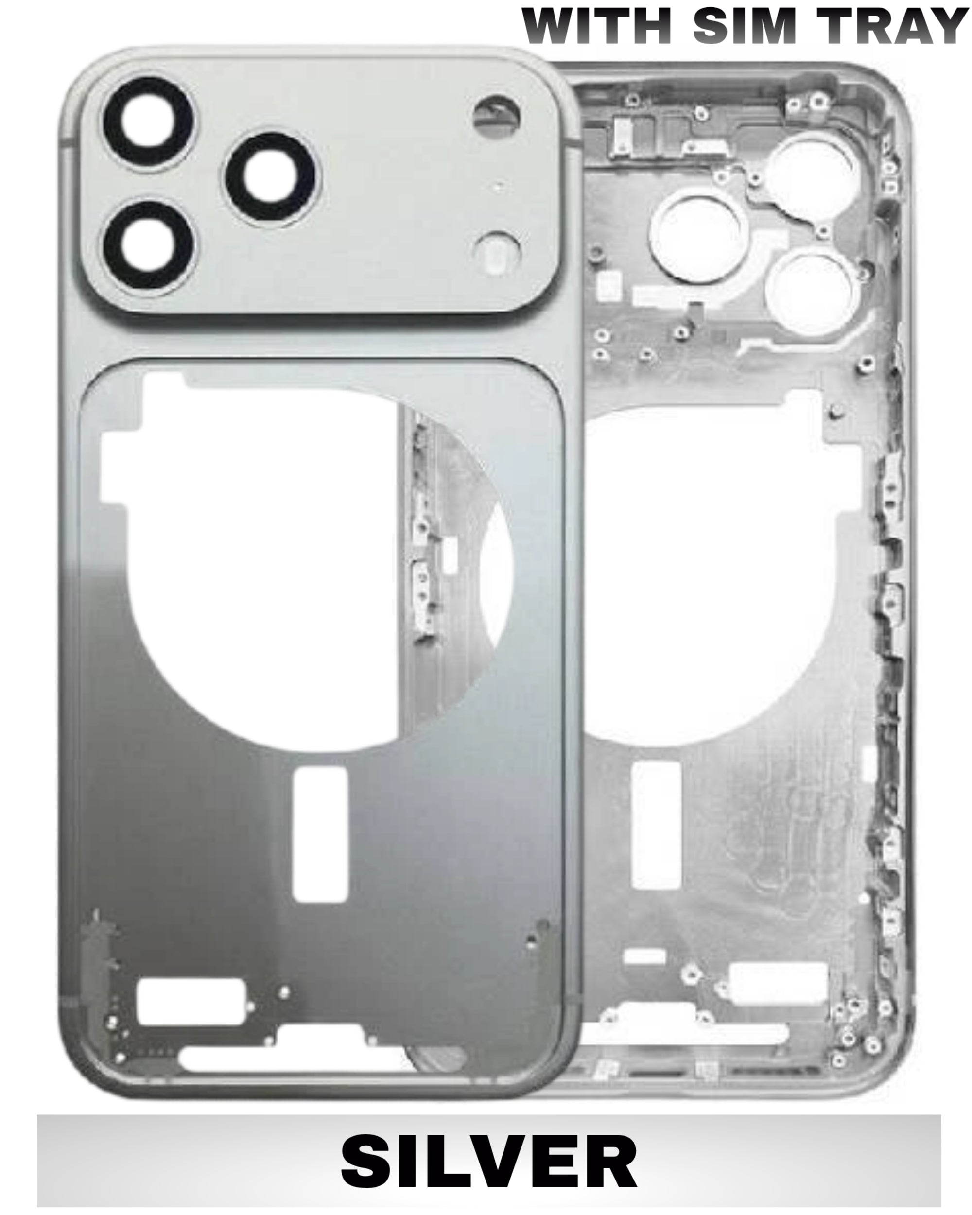 For iPhone 17 Pro Mid-Frame Housing Replacement / International Version (No Small Parts) (All Color)