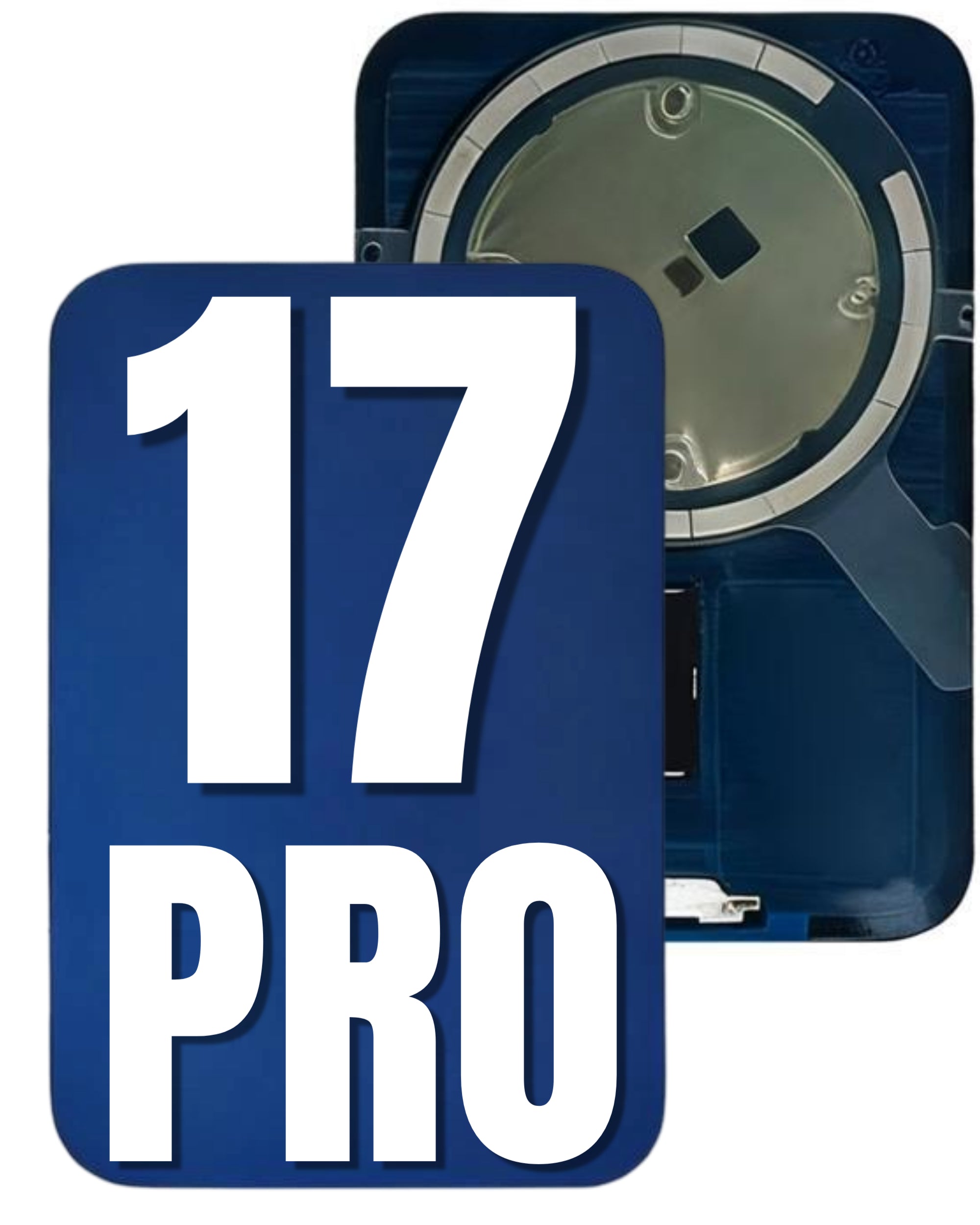 For iPhone 17 Pro Back Glass Replacement with Pre-Installed MagSafe Magnet Steel Plate (All Colors)