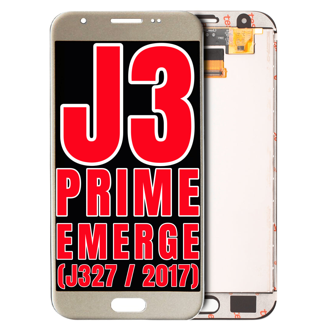 For Samsung Galaxy J3 Prime / Emerge (J327 / 2017) OLED Screen Replacement Without Frame (Gold)