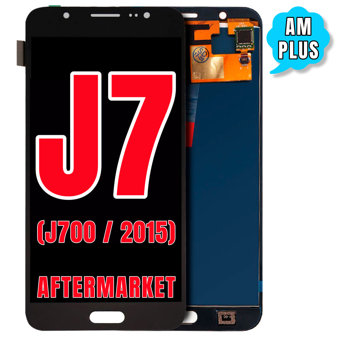 For Samsung Galaxy J7 (J700 / 2015) LCD Screen Assembly Replacement Without Frame (Aftermarket Plus) (Black)