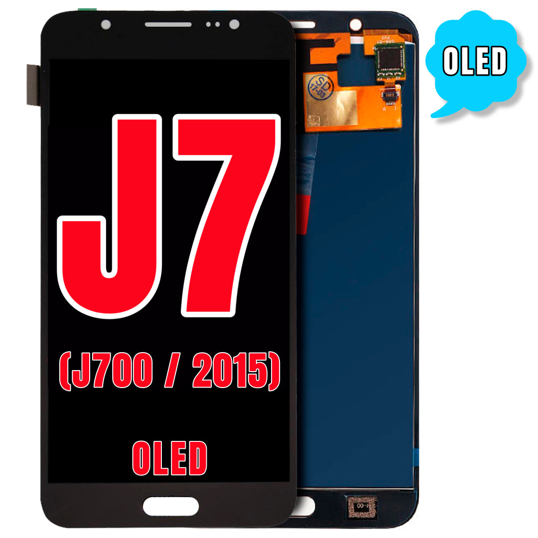 For Samsung Galaxy J7 (J700 / 2015) LCD Screen Assembly Replacement Without Frame (Oled) (Black)