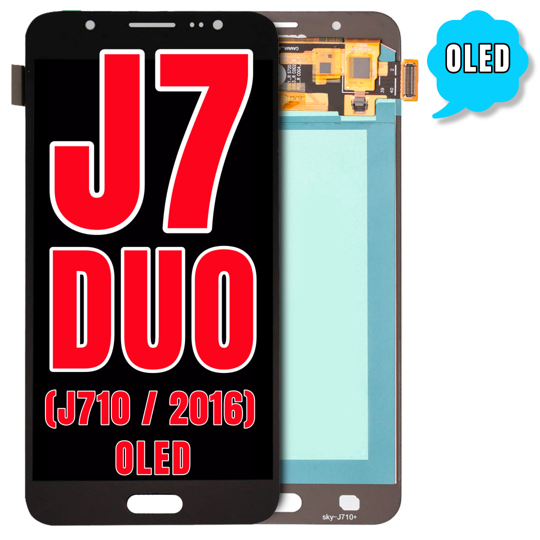 For Samsung Galaxy J7 Duos (J710 / 2016) OLED Screen Replacement Without Frame (Oled Pro) (Black)