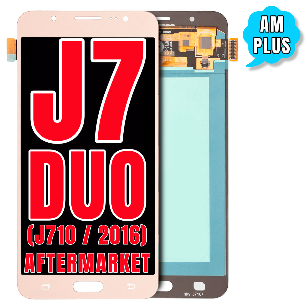 For Samsung Galaxy J7 Duos (J710 / 2016) LCD Screen Replacement Without Frame (Aftermarket Pro) (Gold)