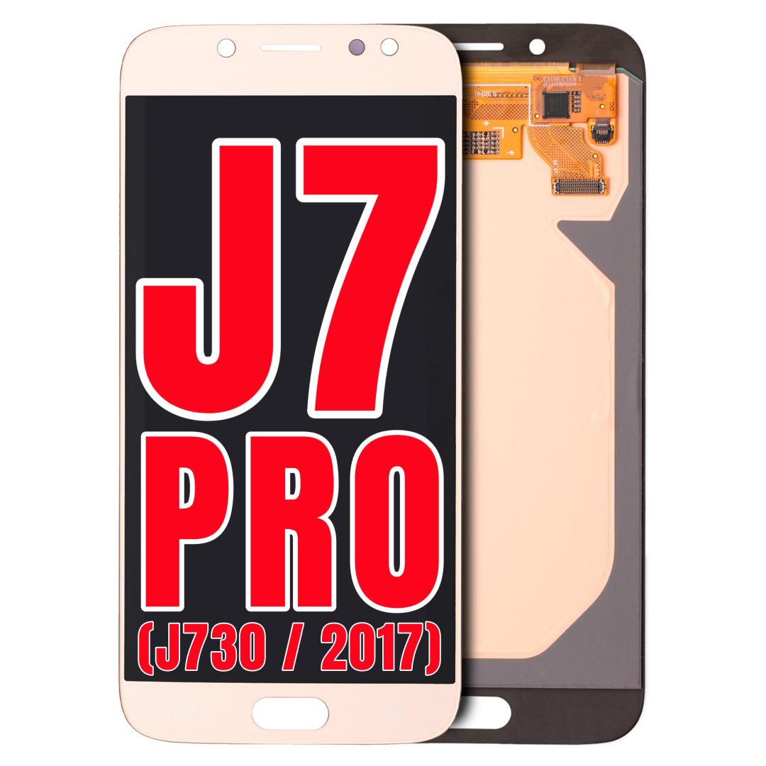 For Samsung Galaxy J7 Pro (J730 / 2017) OLED Screen Replacement Without Frame (Gold)