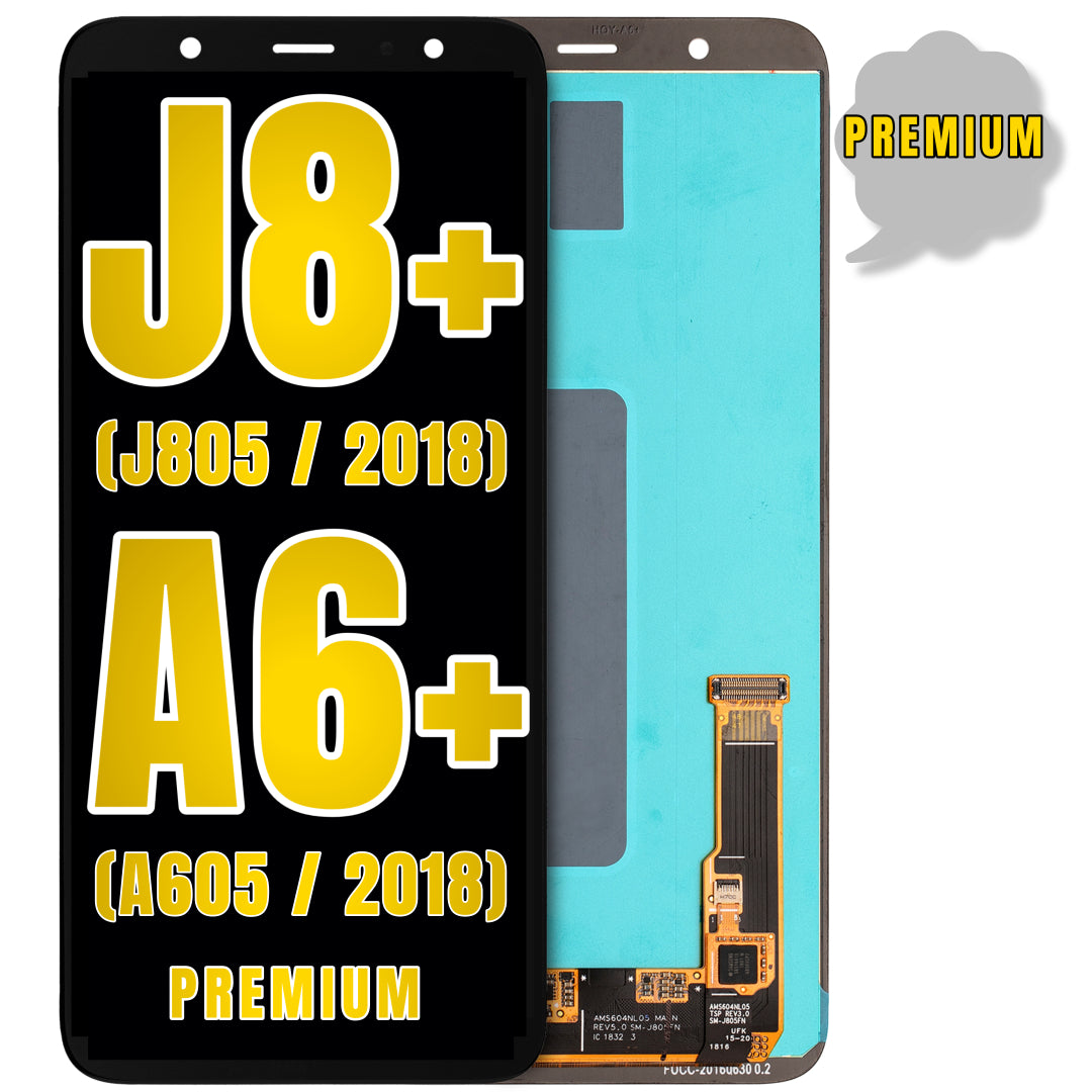 For Samsung Galaxy J8 Plus (J805 / 2018) / A6 Plus (A605 / 2018) LCD Screen Replacement Without Frame (Premium) (All Colors)