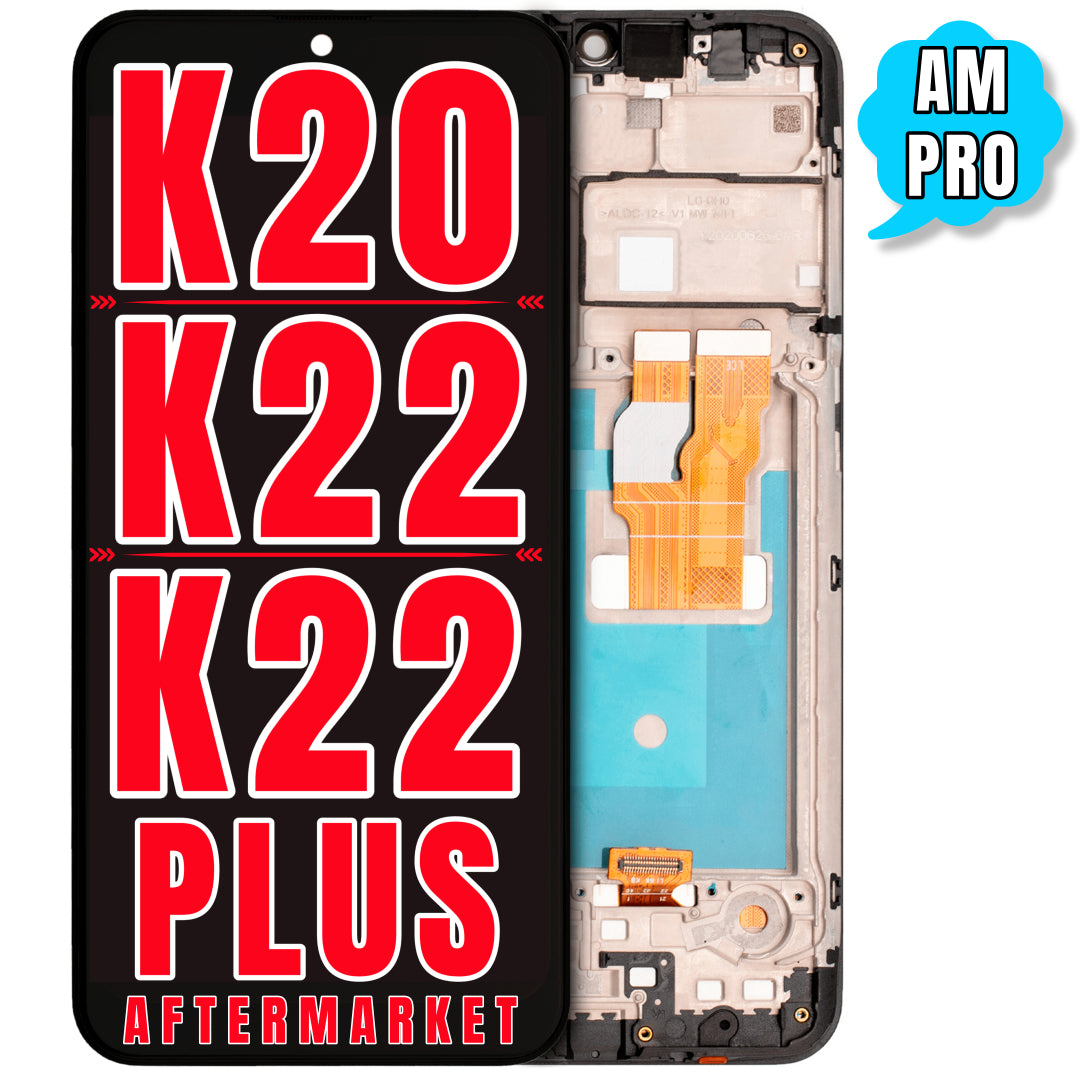 For K20 (2020) / K22 / K22 Plus (K220) LCD Screen Replacement With Frame (Aftermarket Pro) (All Colors)