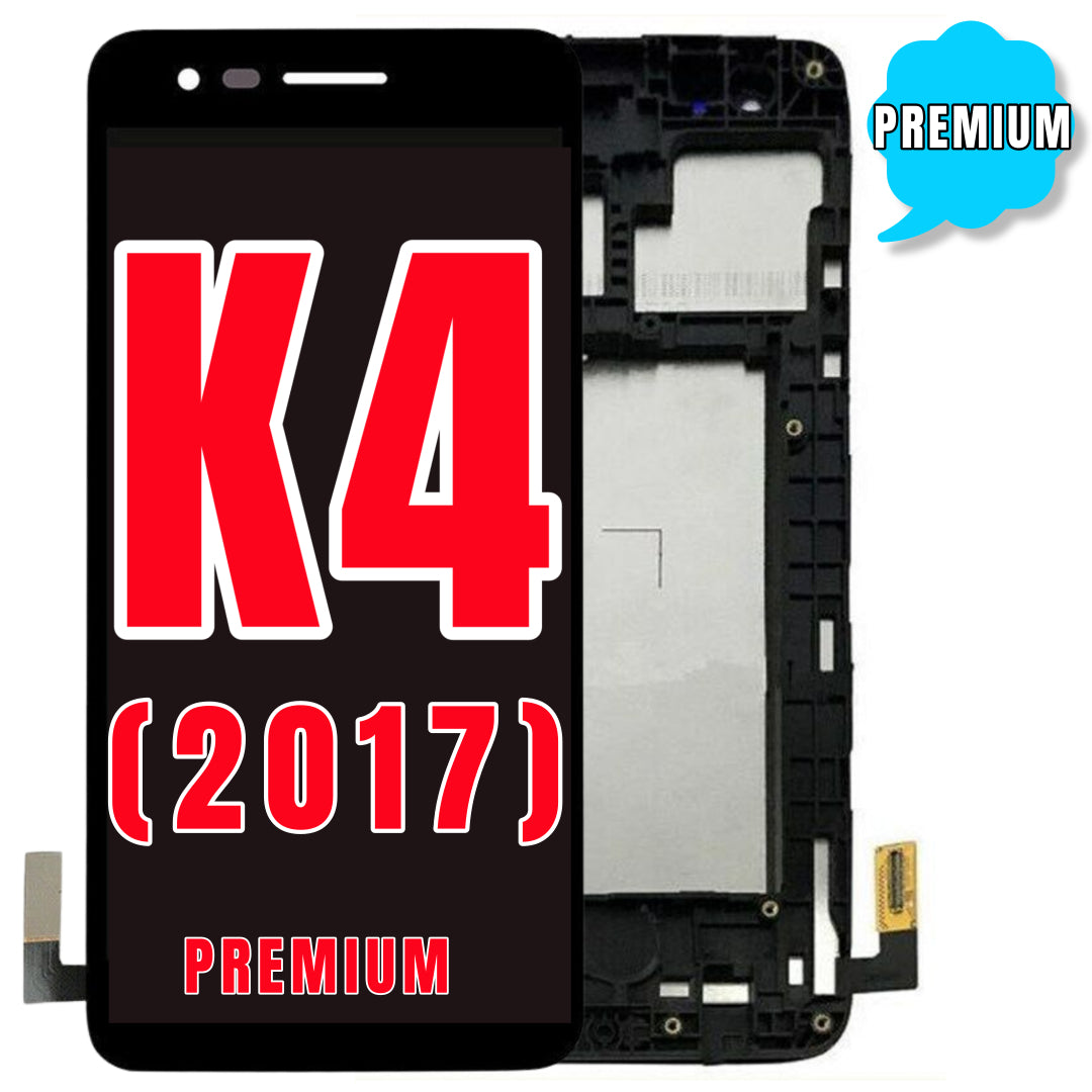 For LG K4 2017 / Phoenix 3 M150 / Fortune M153 / M154 LCD Screen Replacement With Frame (Premium) (All Colors)