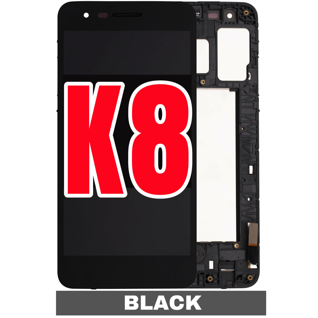 For LG K8 (2018) / Aristo 3 Plus / Aristo 3 / Aristo 2 Plus / Aristo 2 / Phoenix 4 LCD Screen Replacement With Frame (Black)