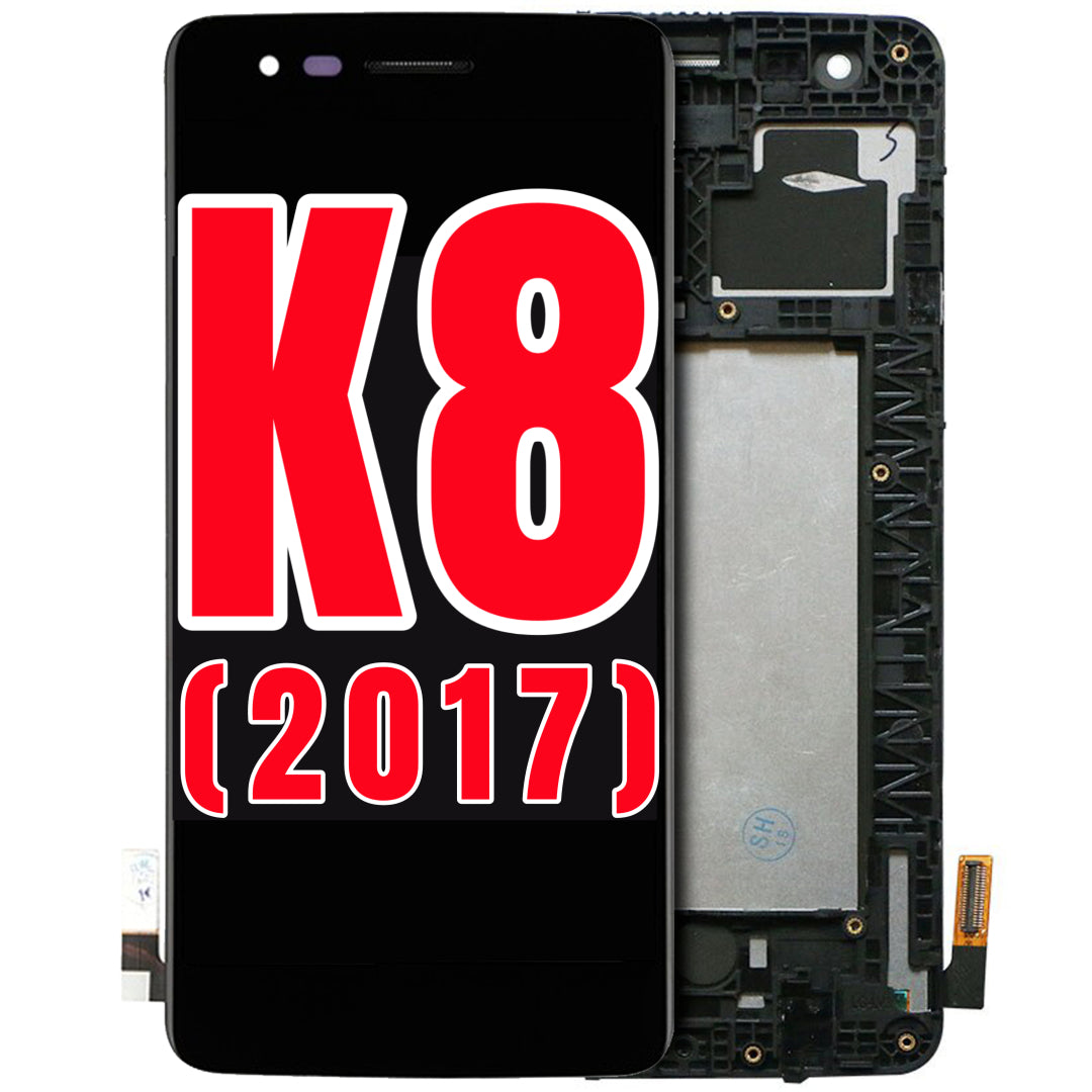 For LG K8 (2017) / Aristo LCD Screen Replacement With Frame (Black)