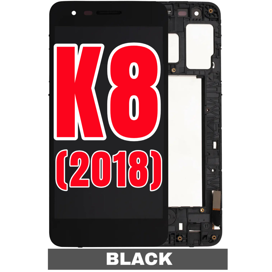 For LG K8 (2018) / Aristo 3 Plus / Aristo 3 / Aristo 2 Plus / Aristo 2 / Phoenix 4 LCD Screen Replacement With Frame (Black)