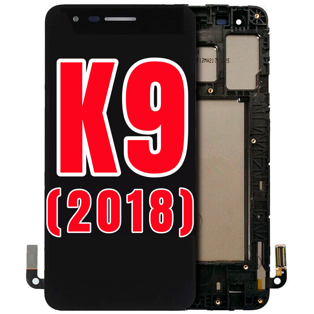 For LG K9 (2018) LCD Screen Replacement With Frame (Black)