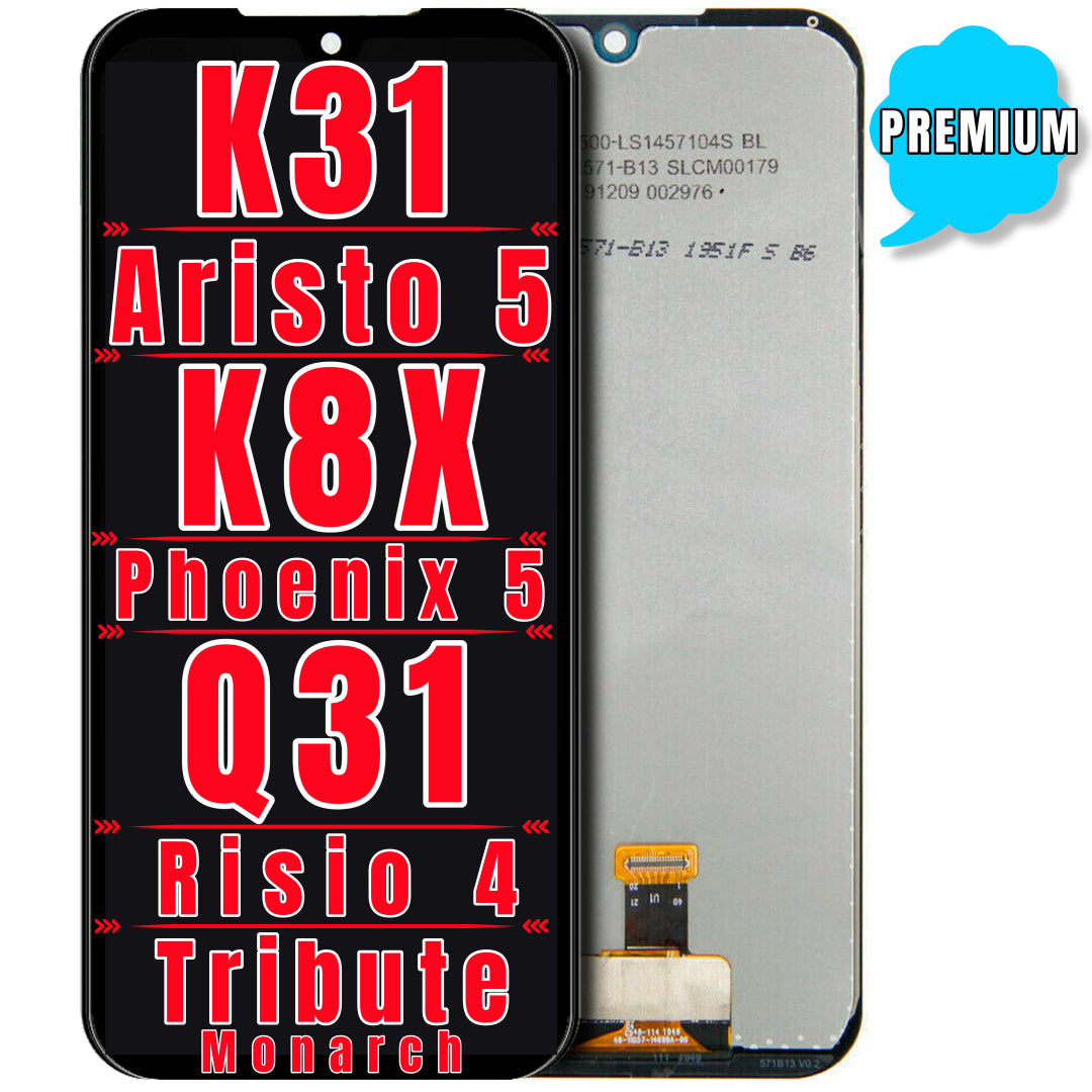 For LG K8X / K31 / Aristo 5 / Q31 / LG Phoenix 5 / LG Risio 4 / Tribute Monarch LCD Screen Replacement Without Frame (Premium) (All Colors)