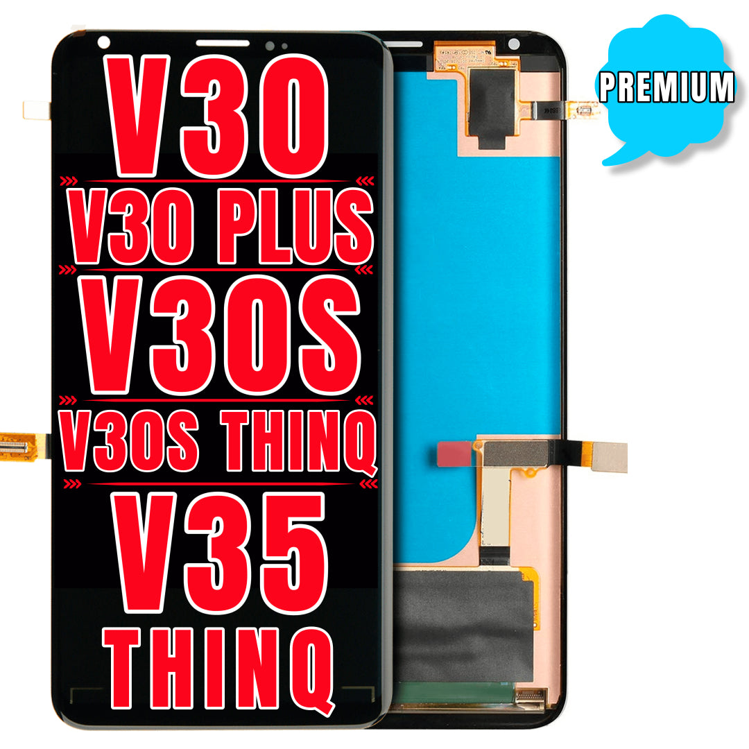 For LG V30 / V30 Plus / V30S / V30s ThinQ / V35 ThinQ LCD Screen Replacement Without Frame (Premium) (Black)