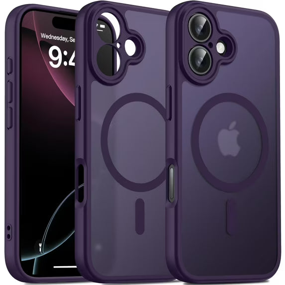For iPhone 17 / 17 Air / 17 Pro / 17 Pro Max Frosted MagSafe Shockproof Cases (All Colors)