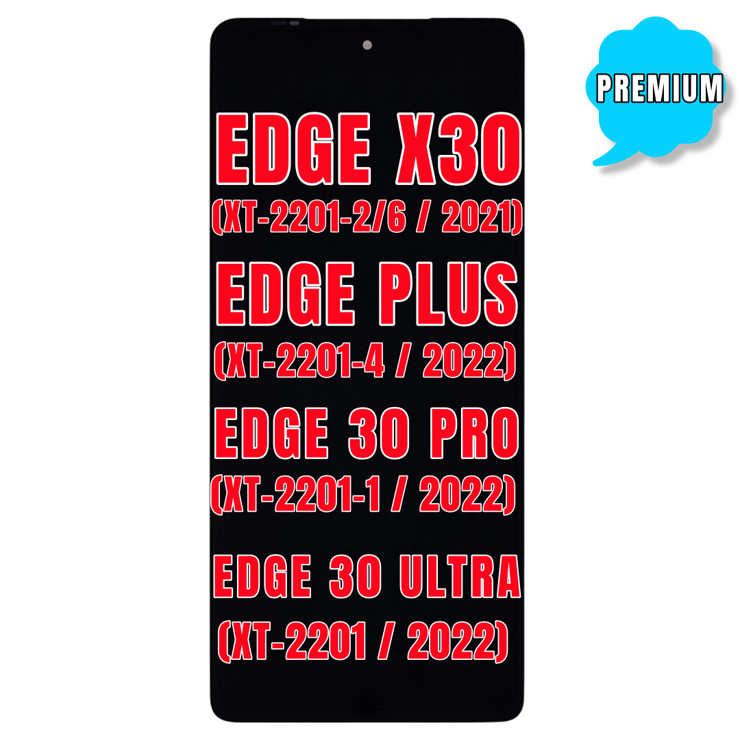 For Moto Edge X30 5G (XT-2201-2/6 / 2021) / Edge Plus (XT-2201-4 / 2022) / Edge 30 Pro (XT-2201-1 / 2022) / Edge 30 Ultra (XT-2201 / 2022) LCD Screen Replacement Without Frame/ US Version (Premium) (All Colors)