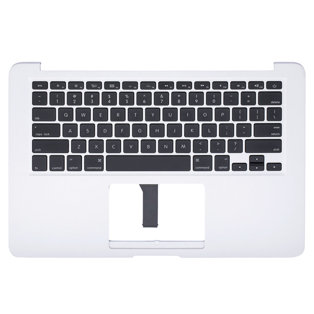 For MacBook Air 13" (A1466 / Mid 2013-Early 2014-Early 2015) Top Case With Keyboard Replacement (Silver)