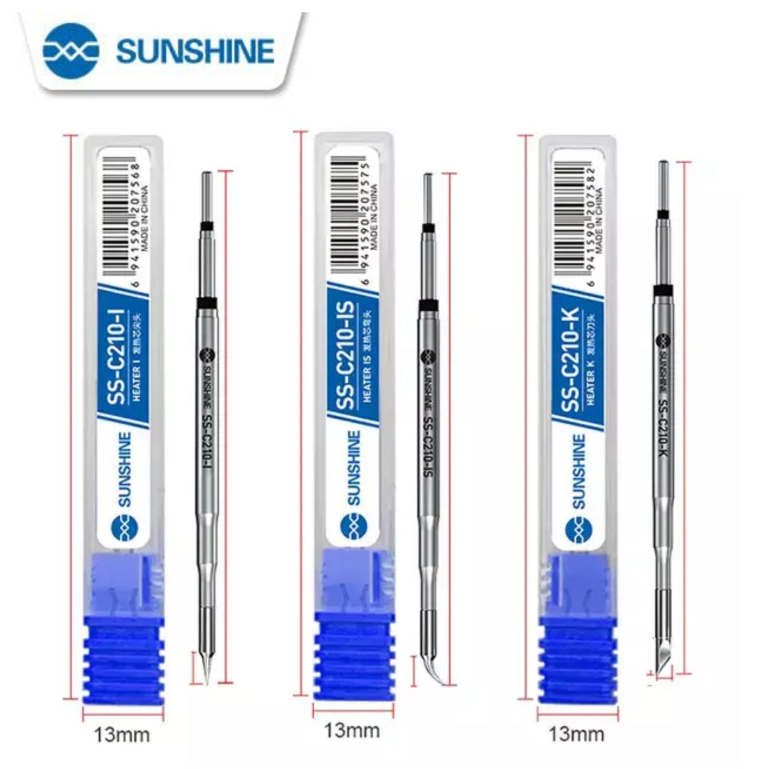 SUNSHINE SS-C210 Soldering Iron Tip C210-I/IS/K JBC C210 T12