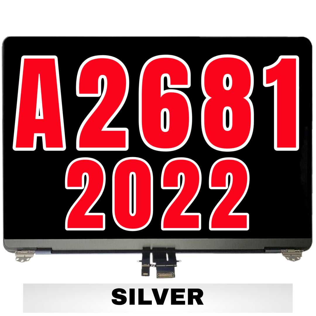 For MacBook Air 13" (A2681 / 2022) LCD Screen With Top Cover / Light Sensor Replacement (Silver)