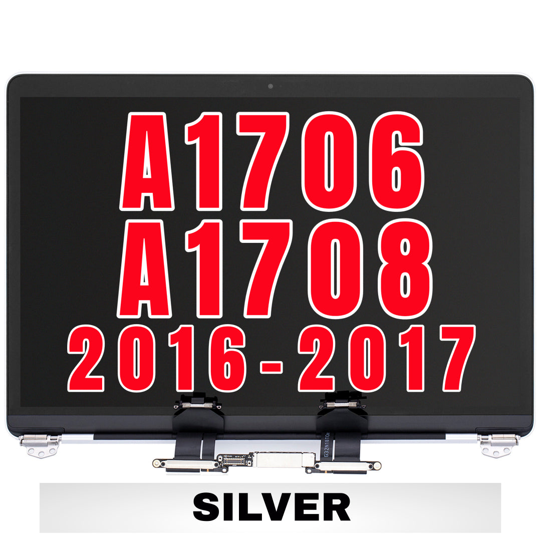 For MacBook Pro 13.3" (A1706 / A1708 Late 2016 Mid 2017) LCD Screen With Top Cover / Light Sensor Replacement (Silver)