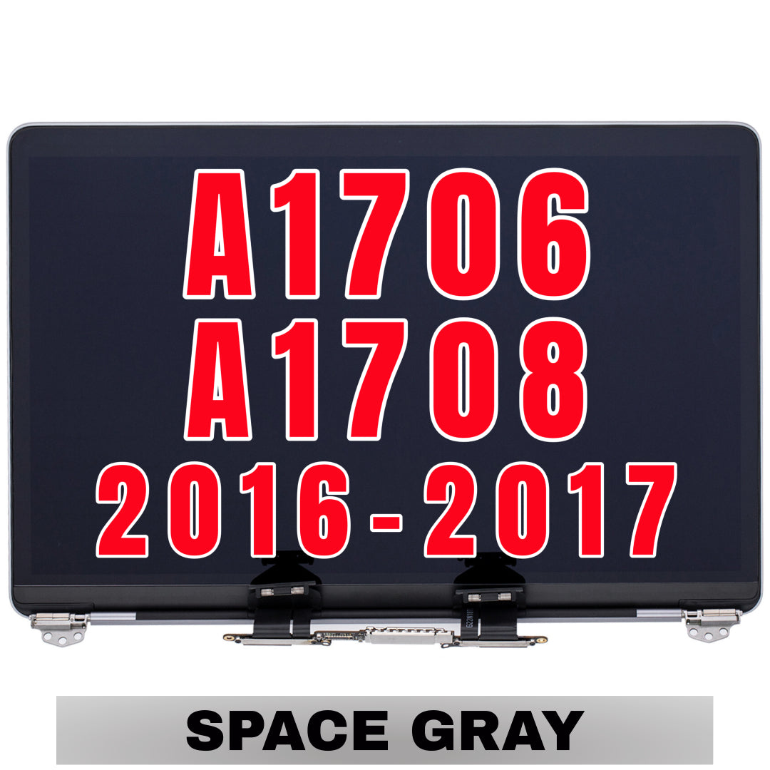 For MacBook Pro 13.3" (A1706 / A1708 Late 2016 Mid 2017) LCD Screen With Top Cover / Light Sensor Replacement (Space Gray)