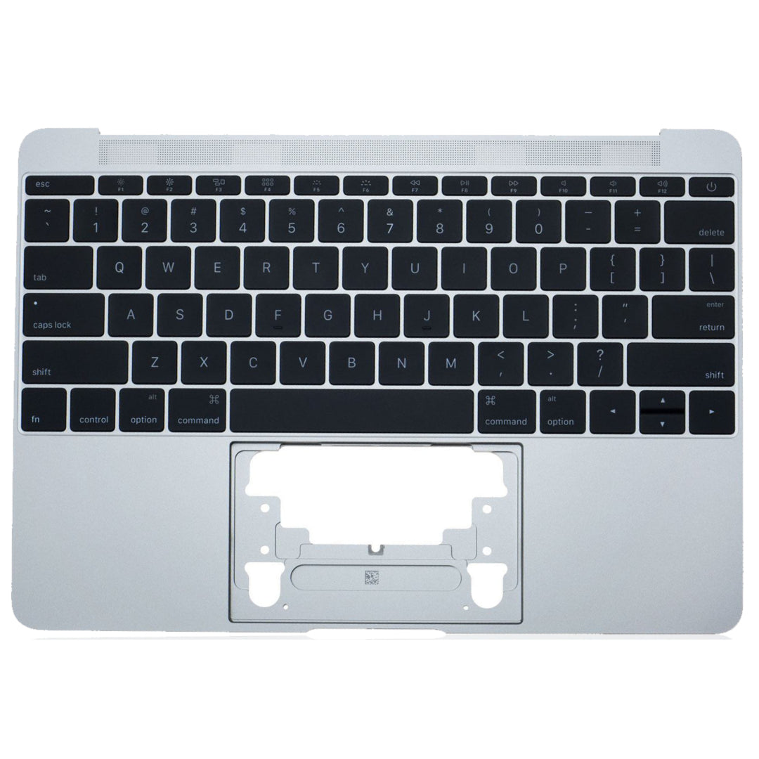 For MacBook Retina 12" (A1534 / Early 2016 - Mid 2017) Top Case With Keyboard Replacement / US Version (Space Gray)